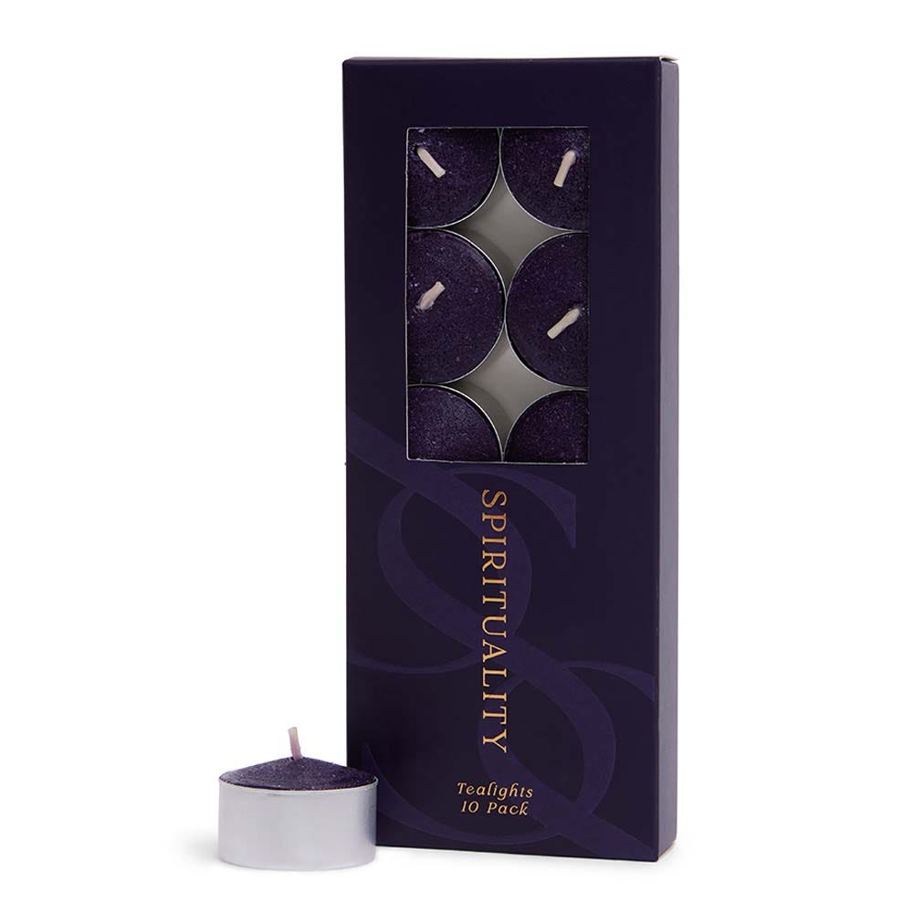 Rose Geranium & Sandalwood Spirituality Scented Tealight Candles (10 Pack)