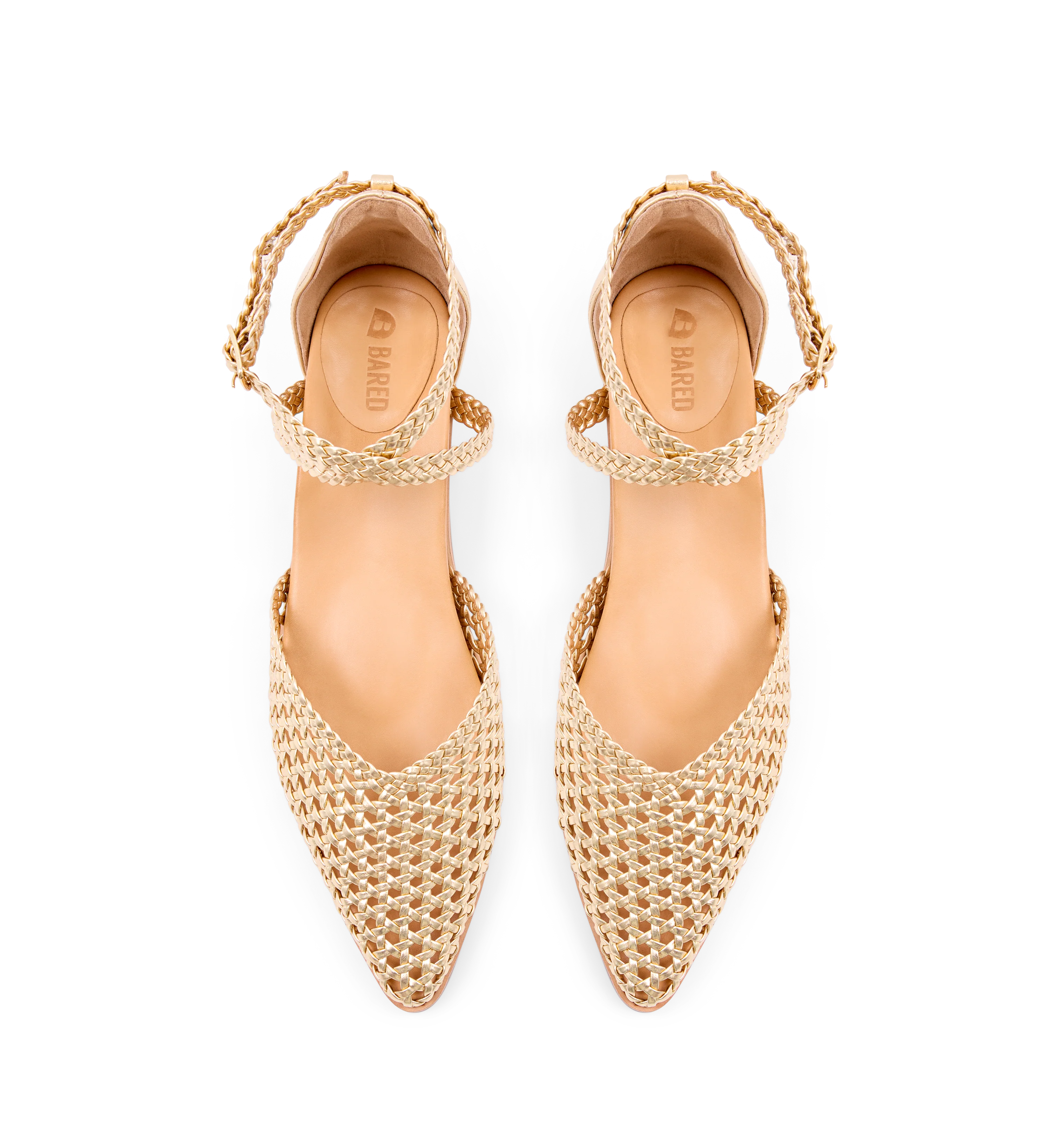 Finchbill Gold Leather Sandals