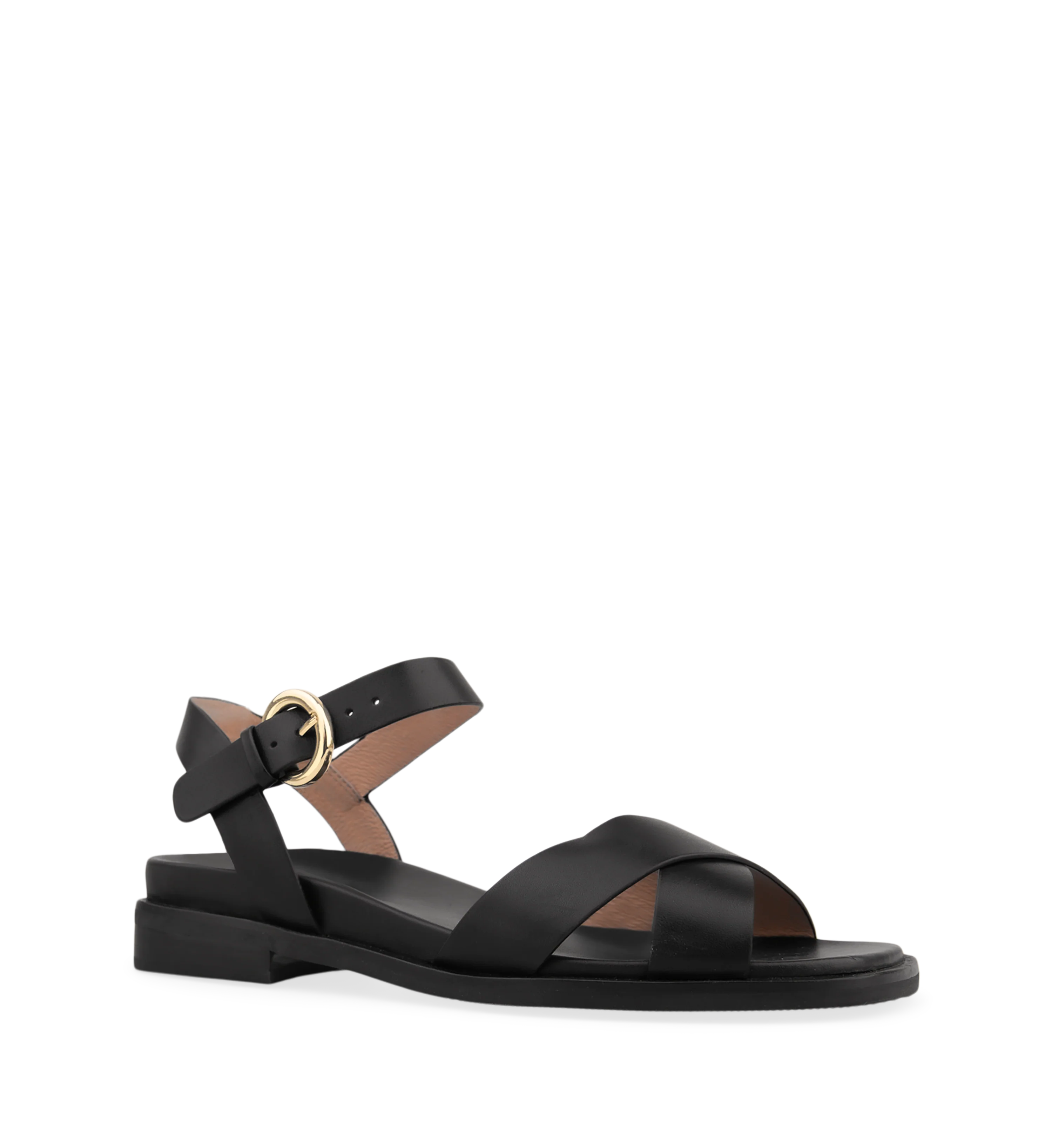 Tyrannulet Black Leather Sandals