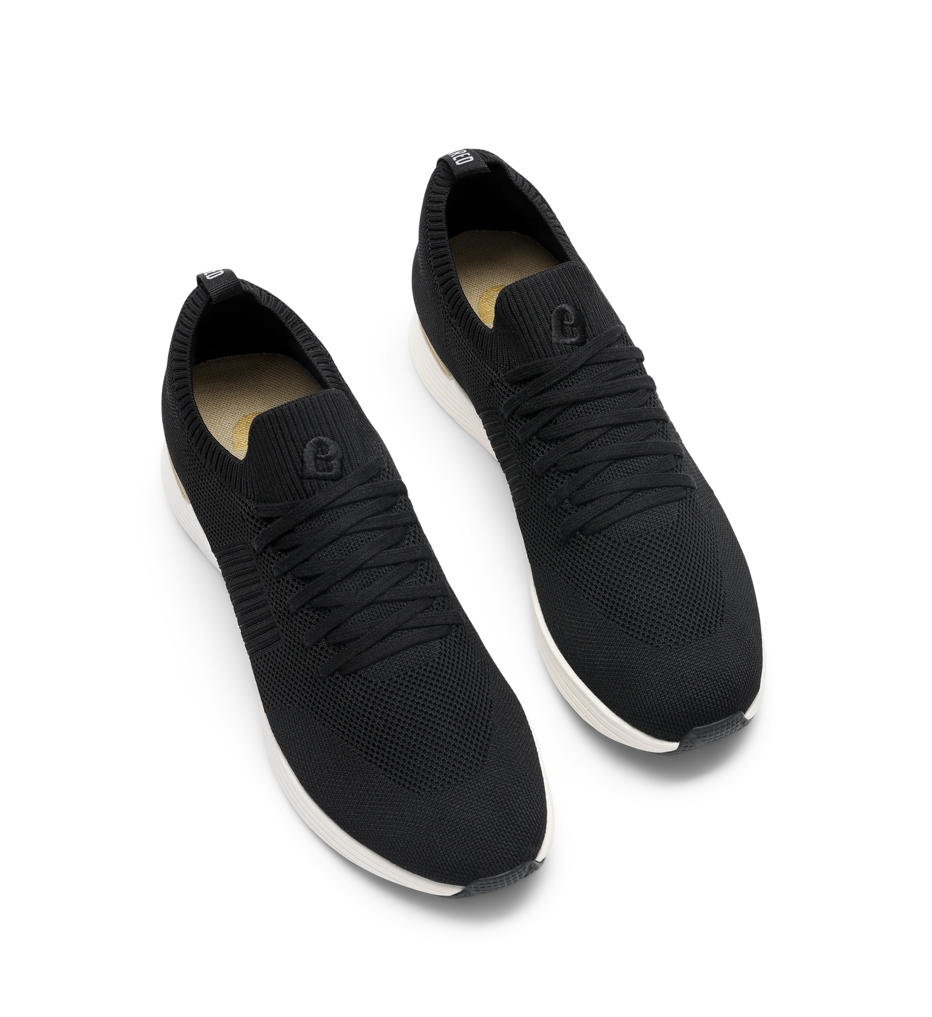 Jinzo Black Knit Sneakers