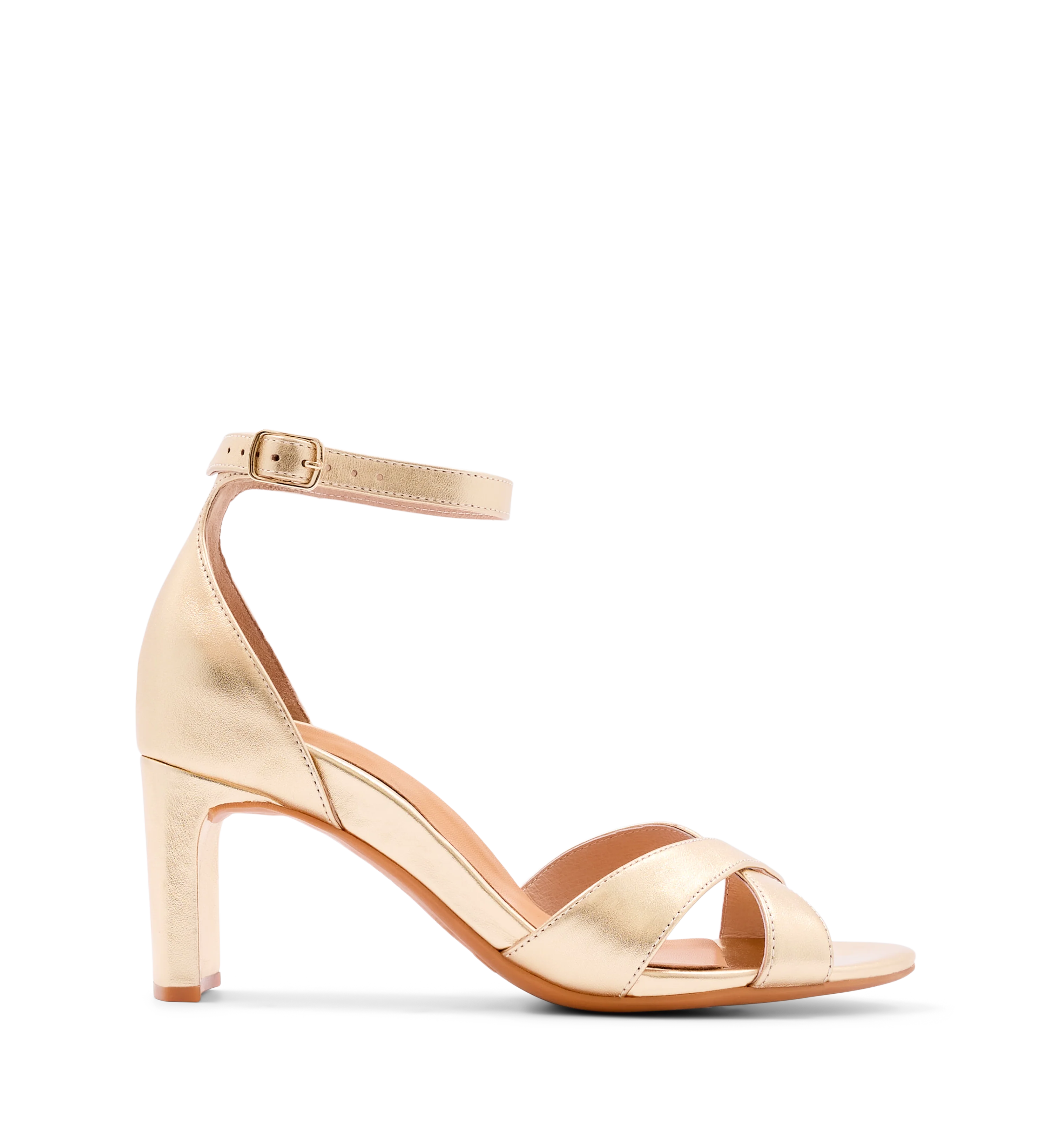 Saltator Gold Leather High Heels