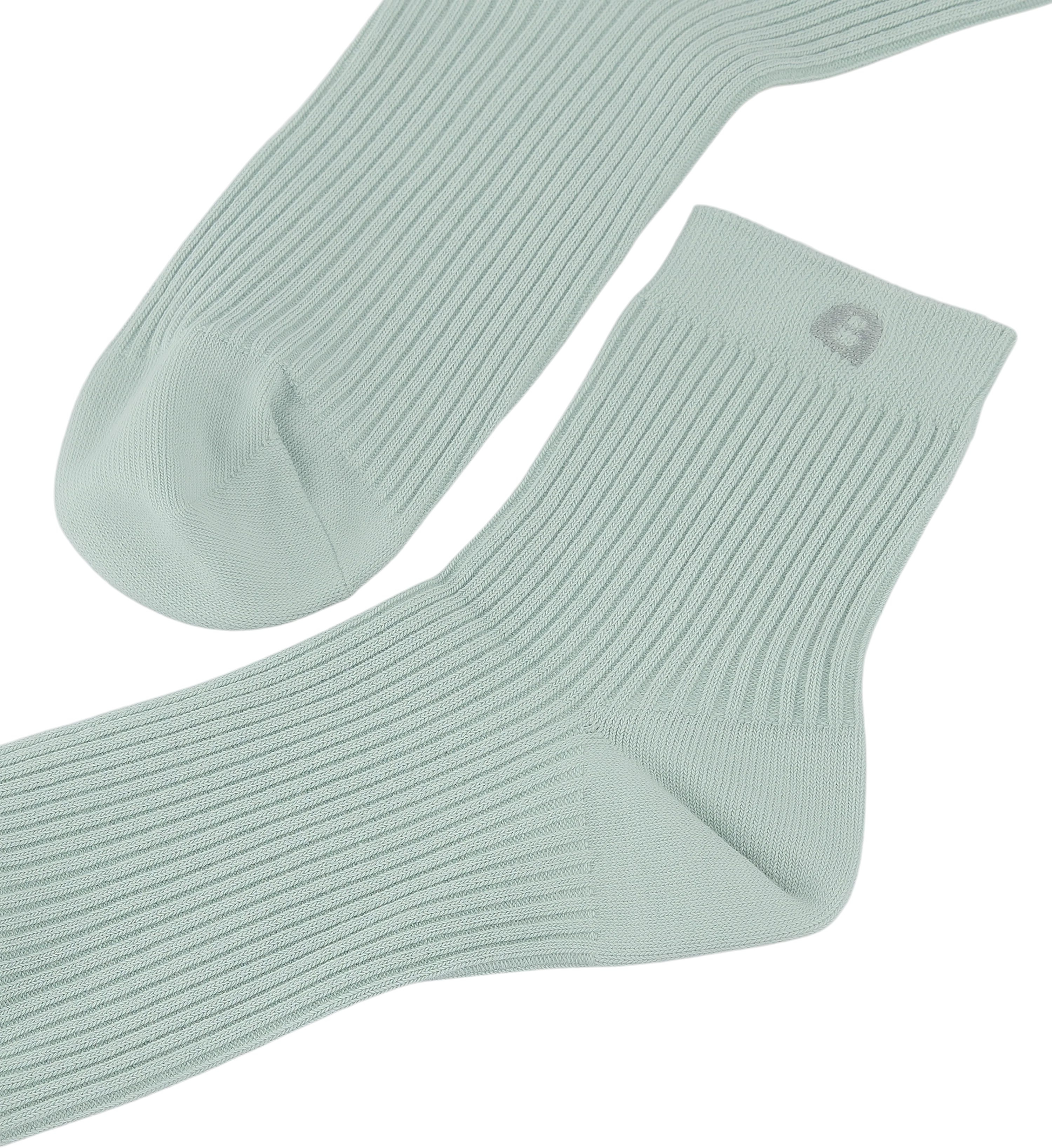 Womens Sneaker Socks 2pk Mint Cotton Blend