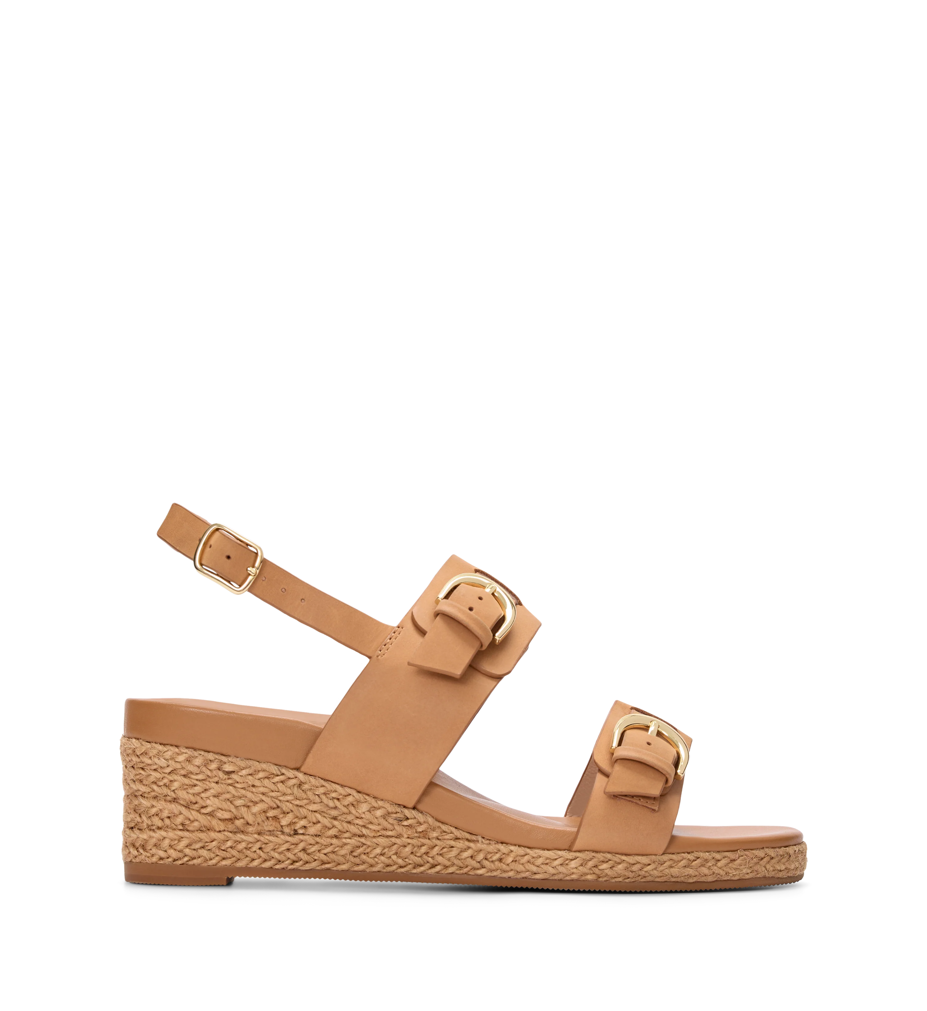 Lanio Tan Leather Wedges