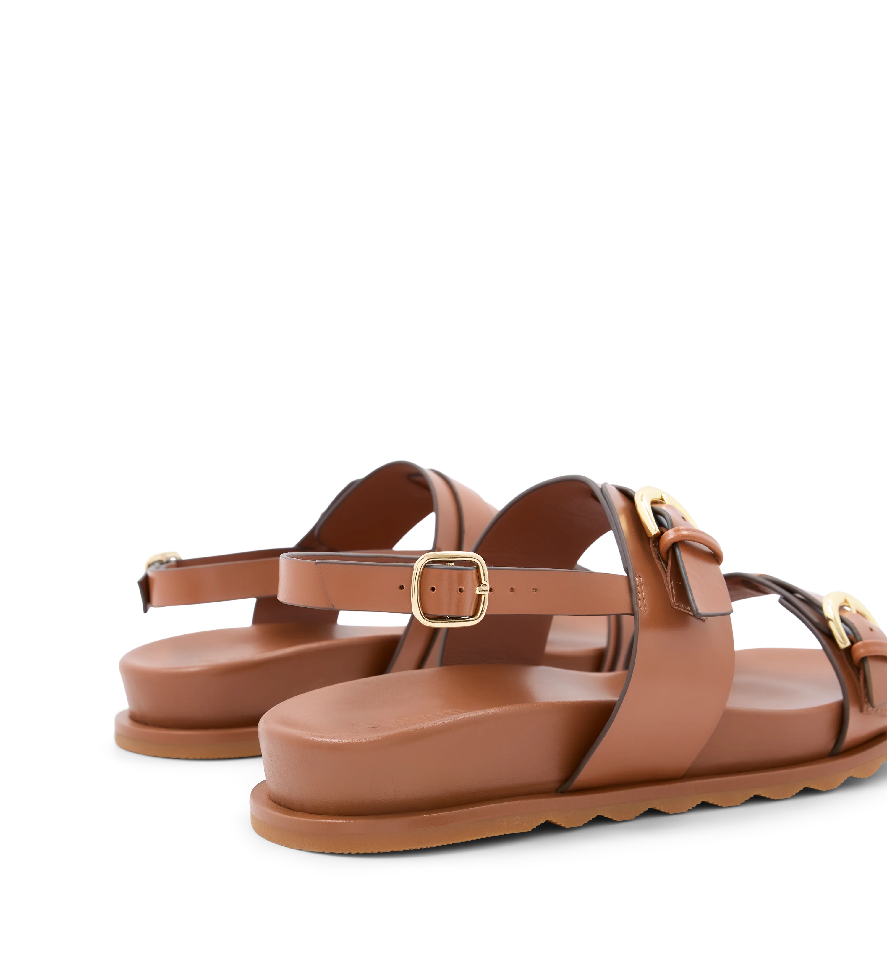 Ardenna Tan Leather Chunky Sandals