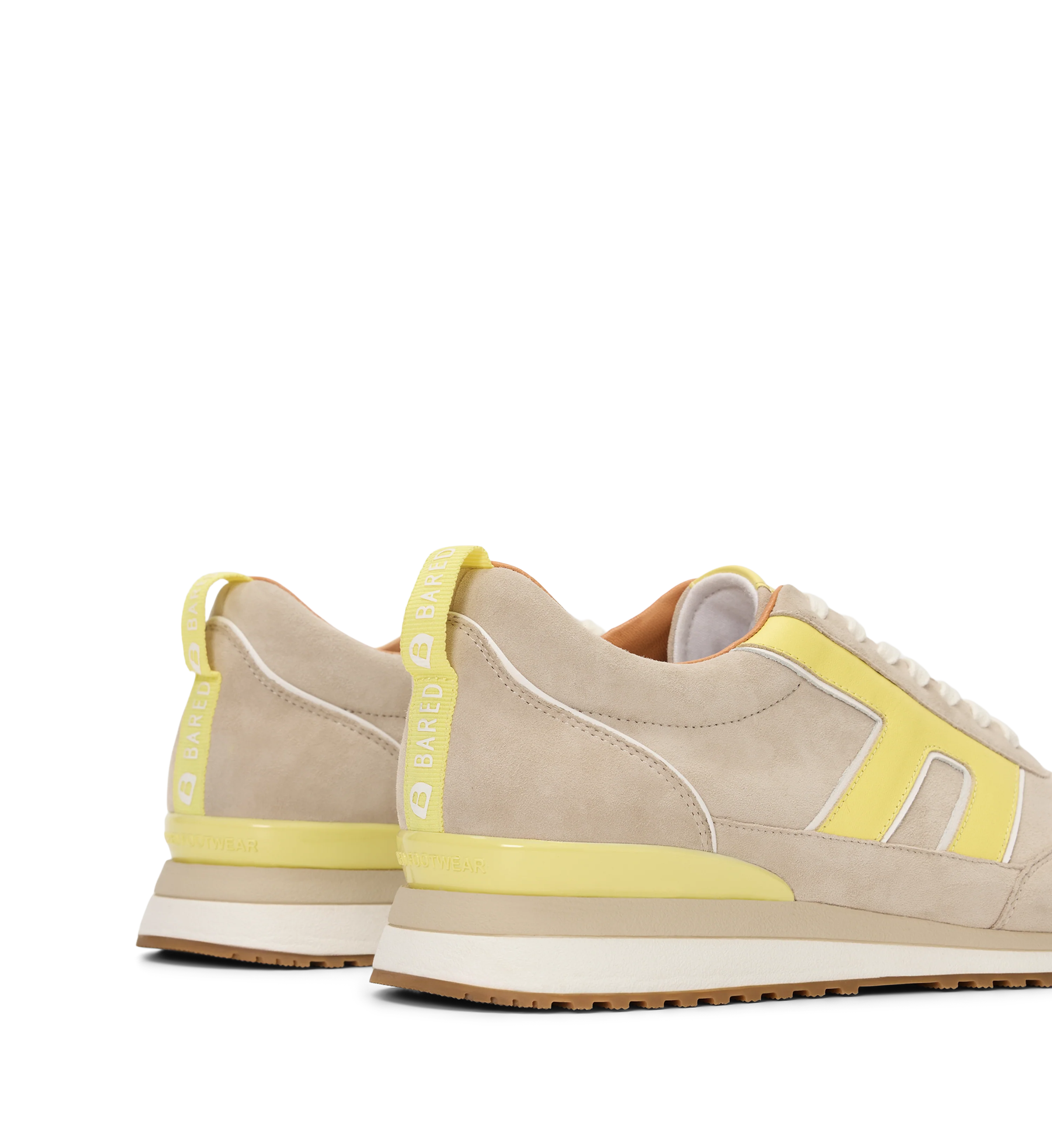 Stork Light Taupe Mix Leather & Suede Sneakers