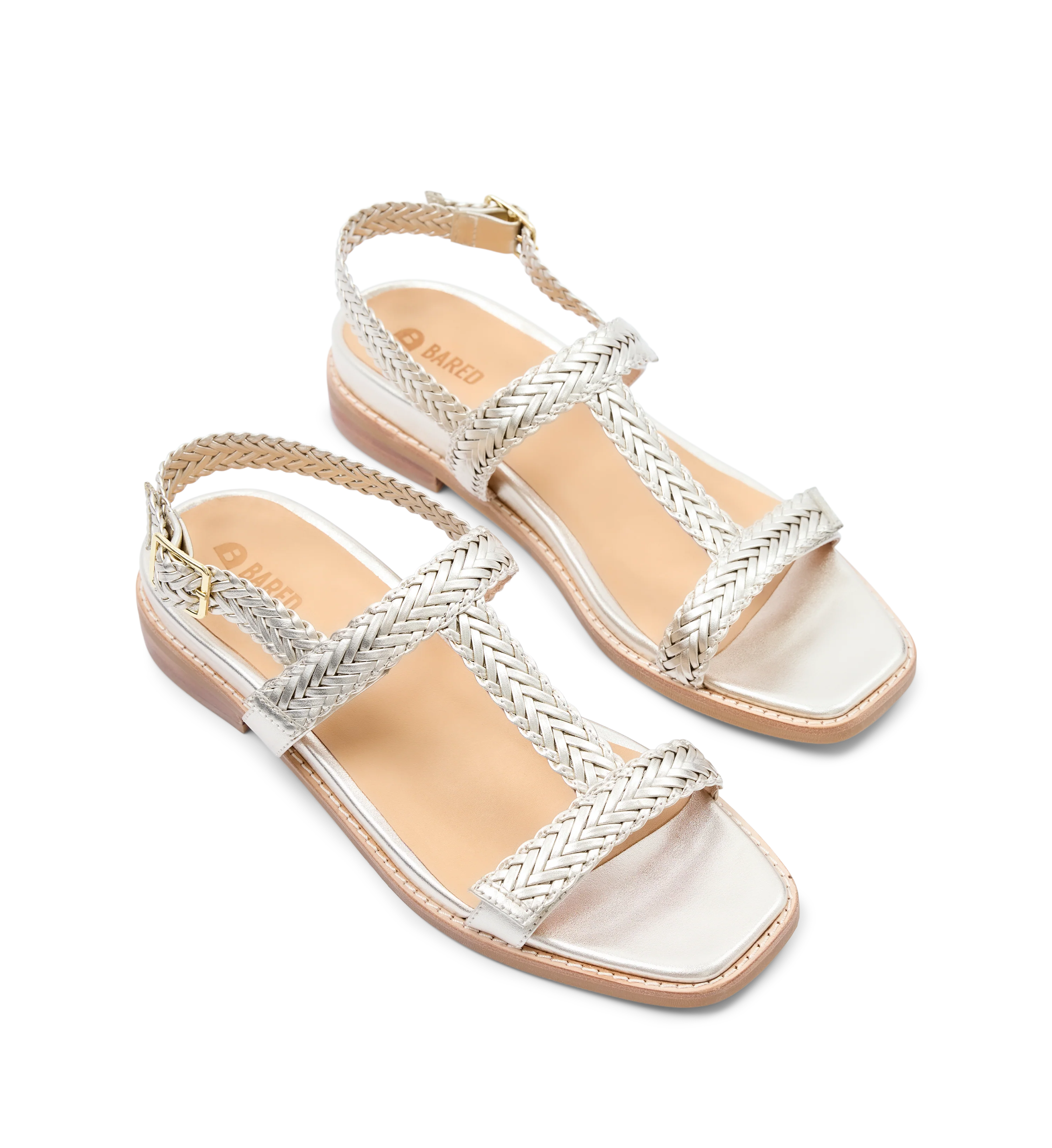 Anhinga Soft Gold Leather Sandals