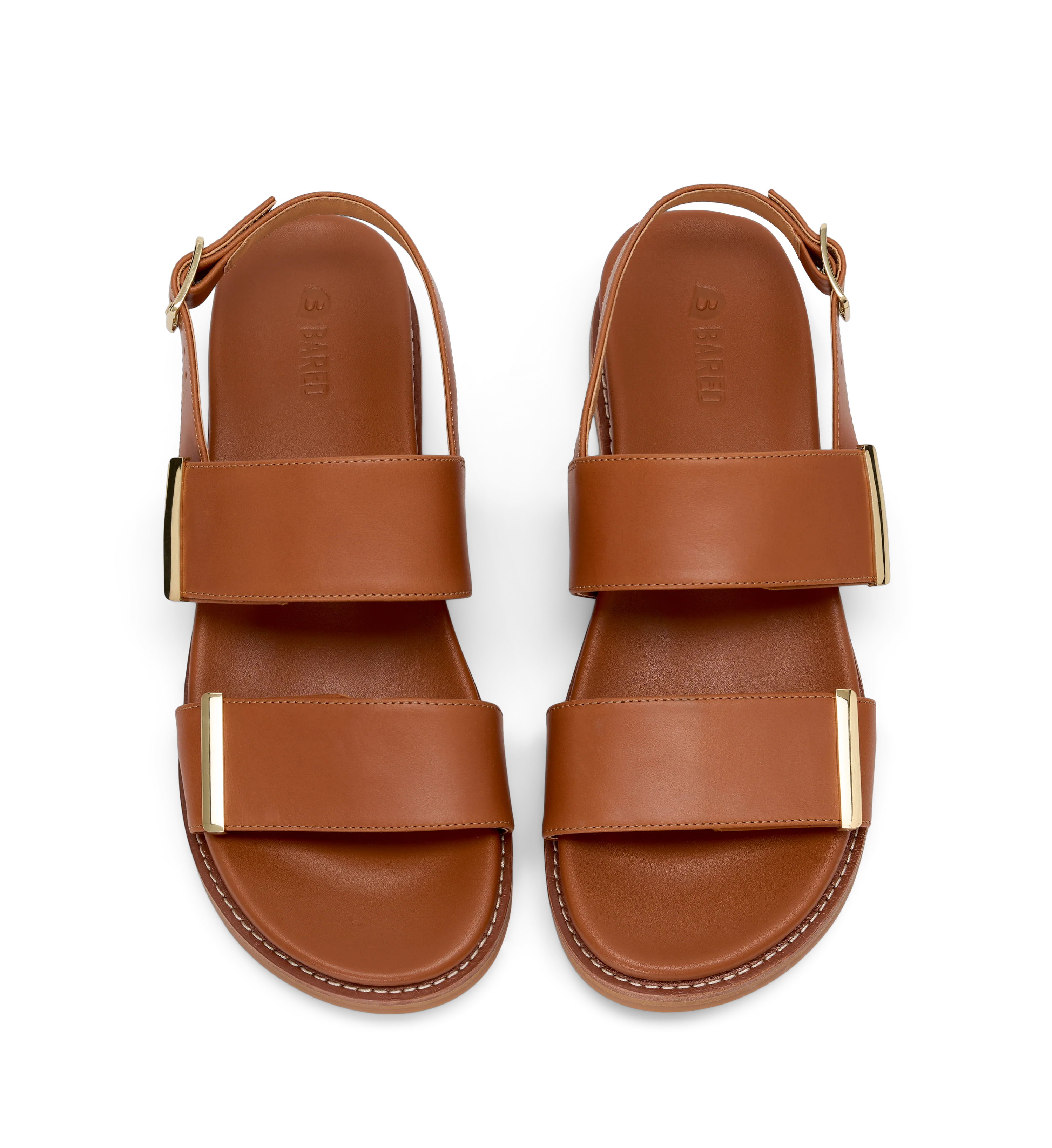 Goura Tan Leather & Hardware Chunky Sandals