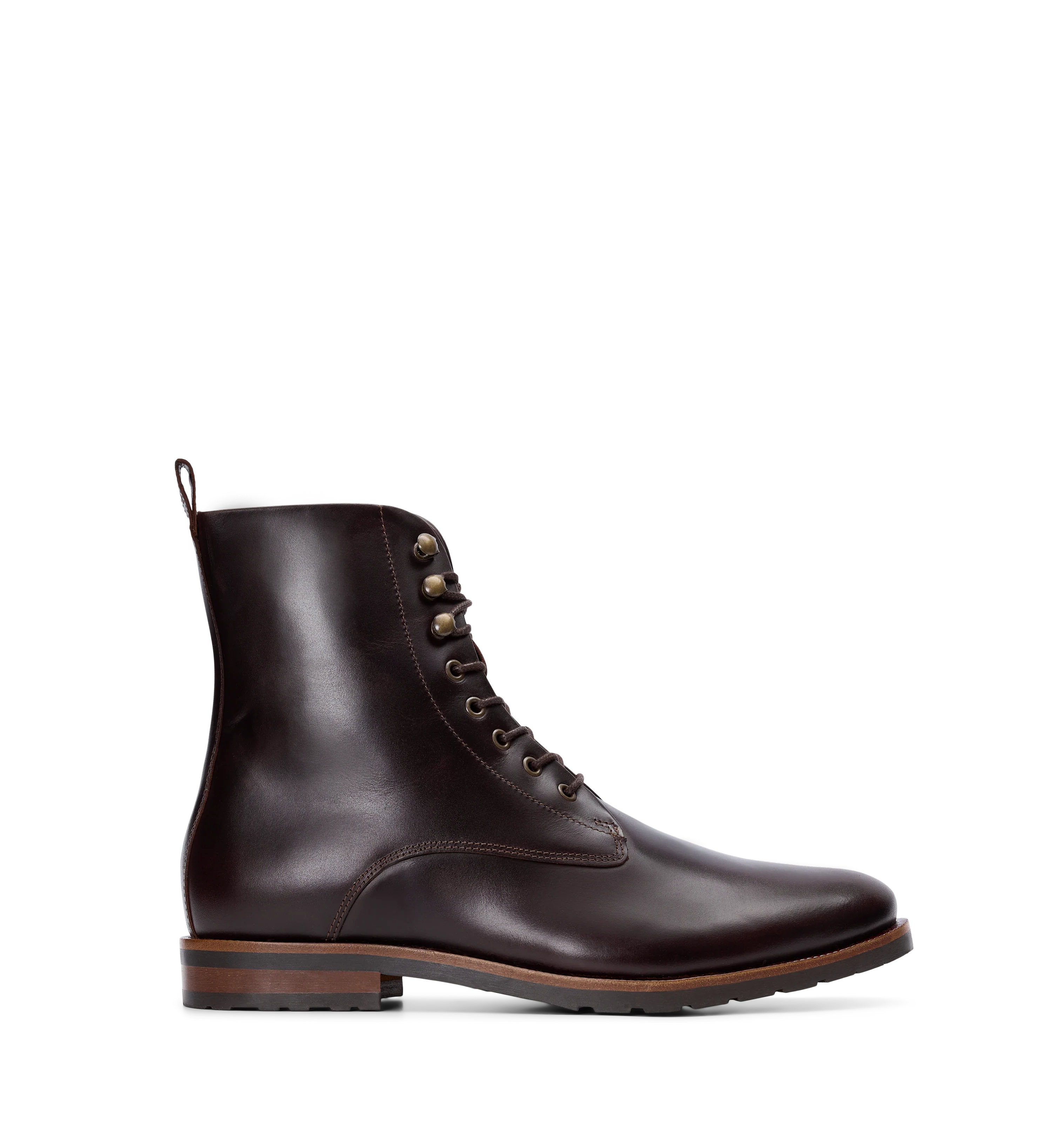 Argon Mahogany Leather Boots