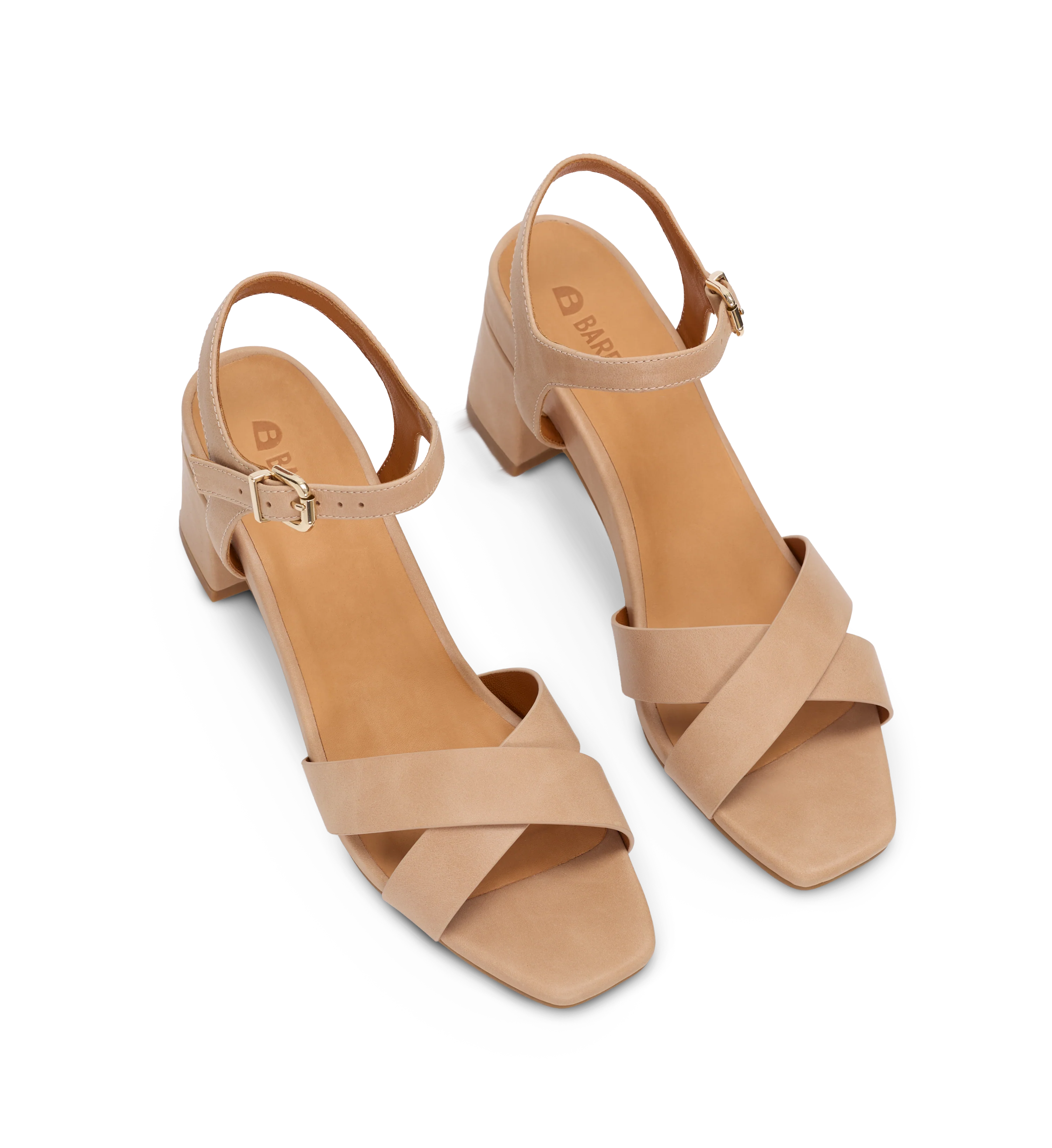 Corella Natural Leather Low Heels
