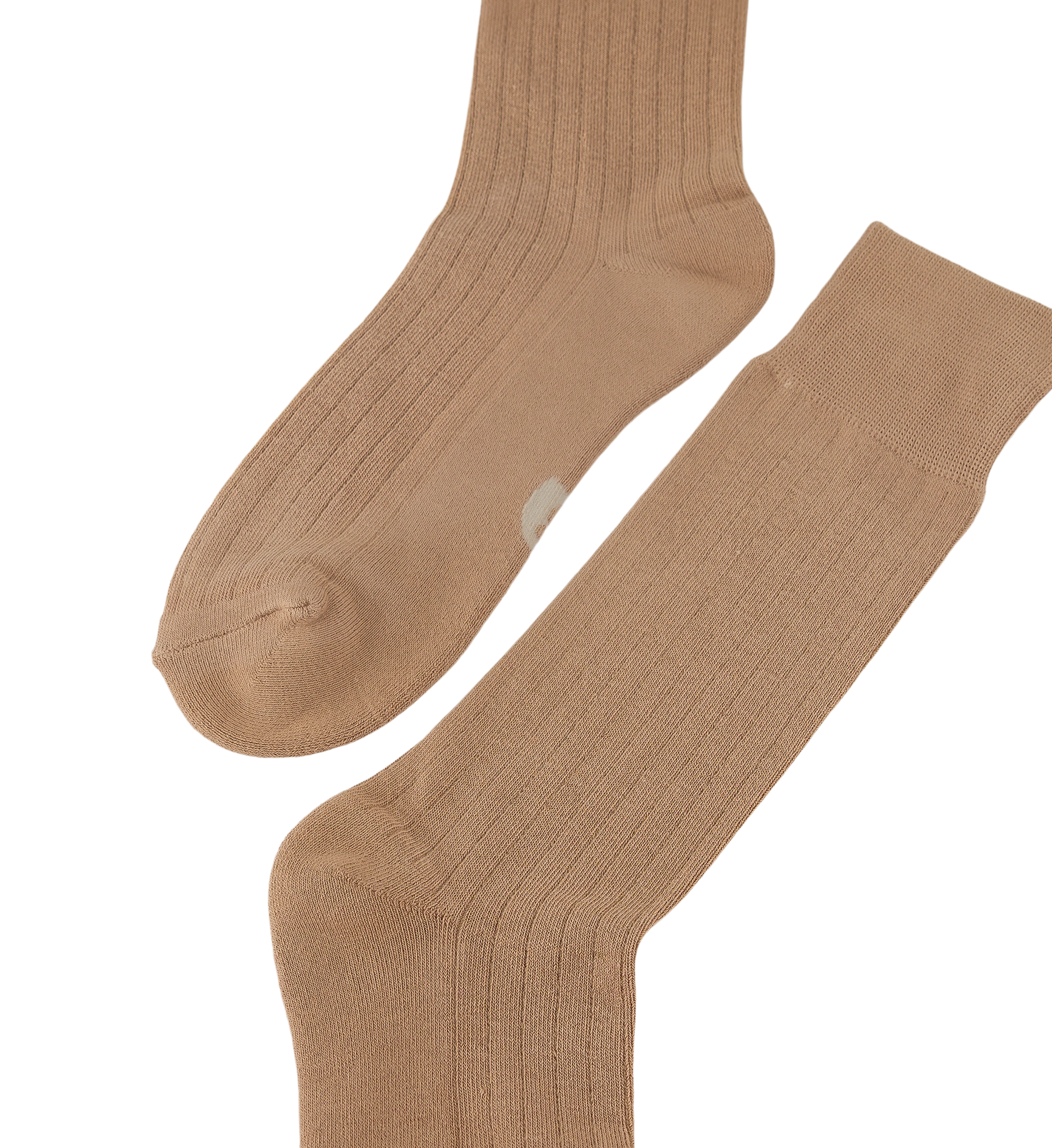 Mens Crew Socks 2pk Oatmeal Cotton Blend