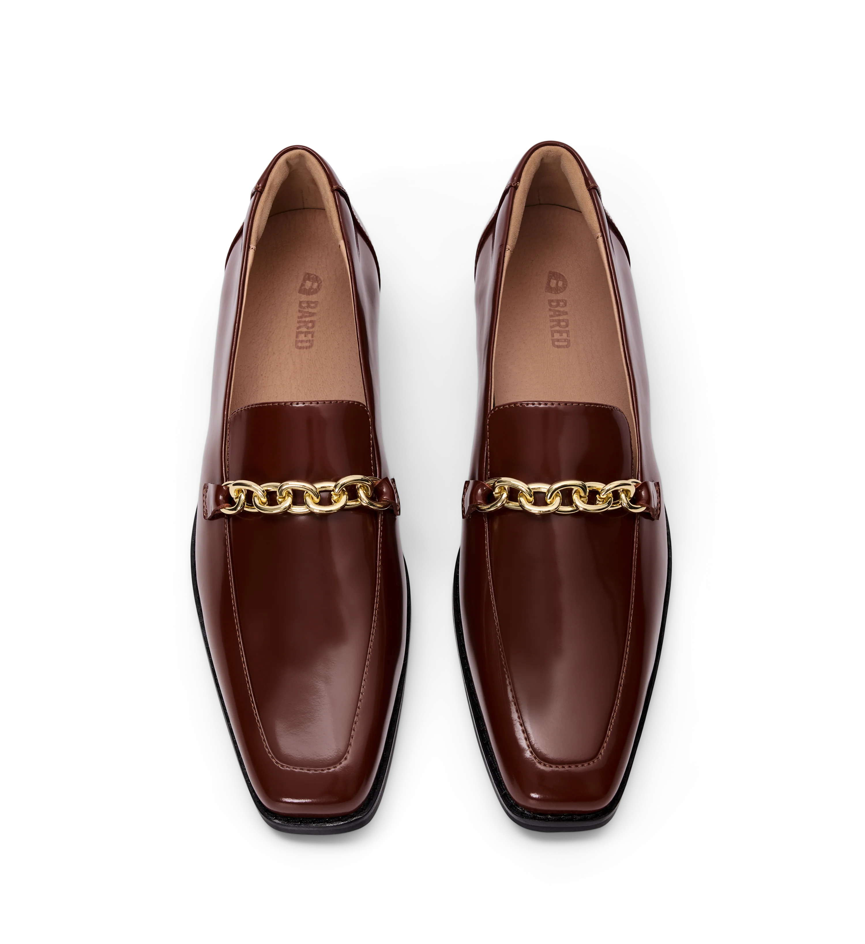 Whooper Hazelnut Tan Patent Leather & Hardware Loafers