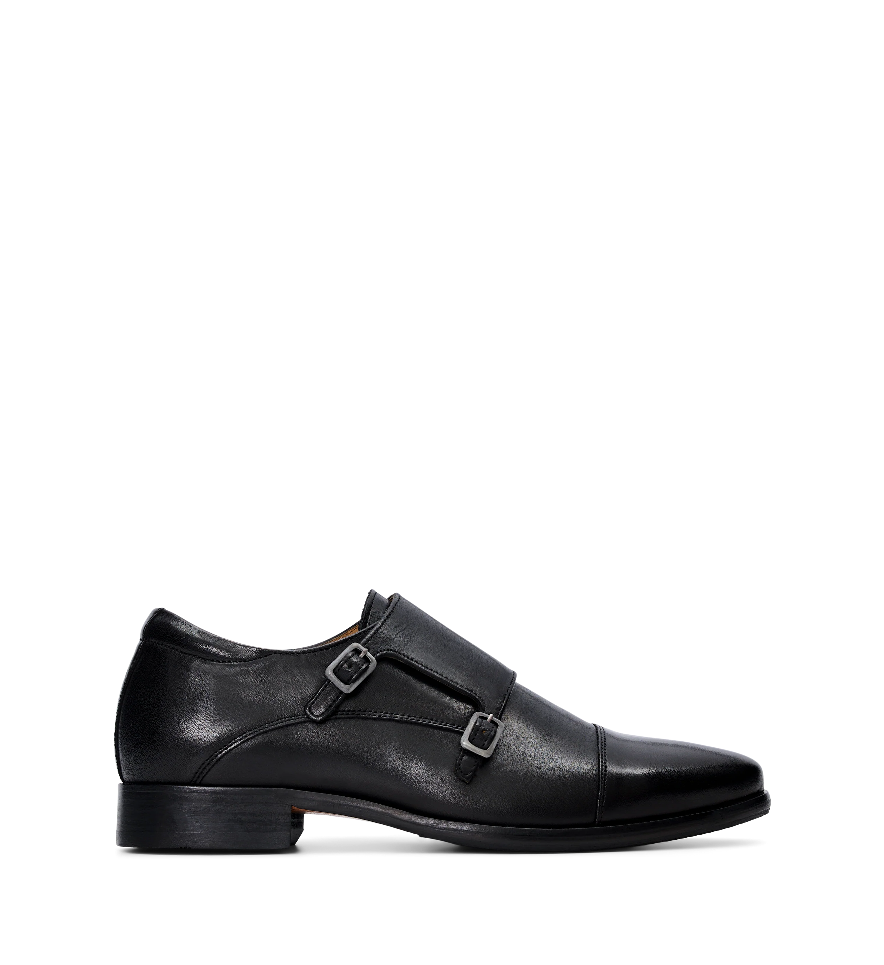 Vanadium Black Leather Monks