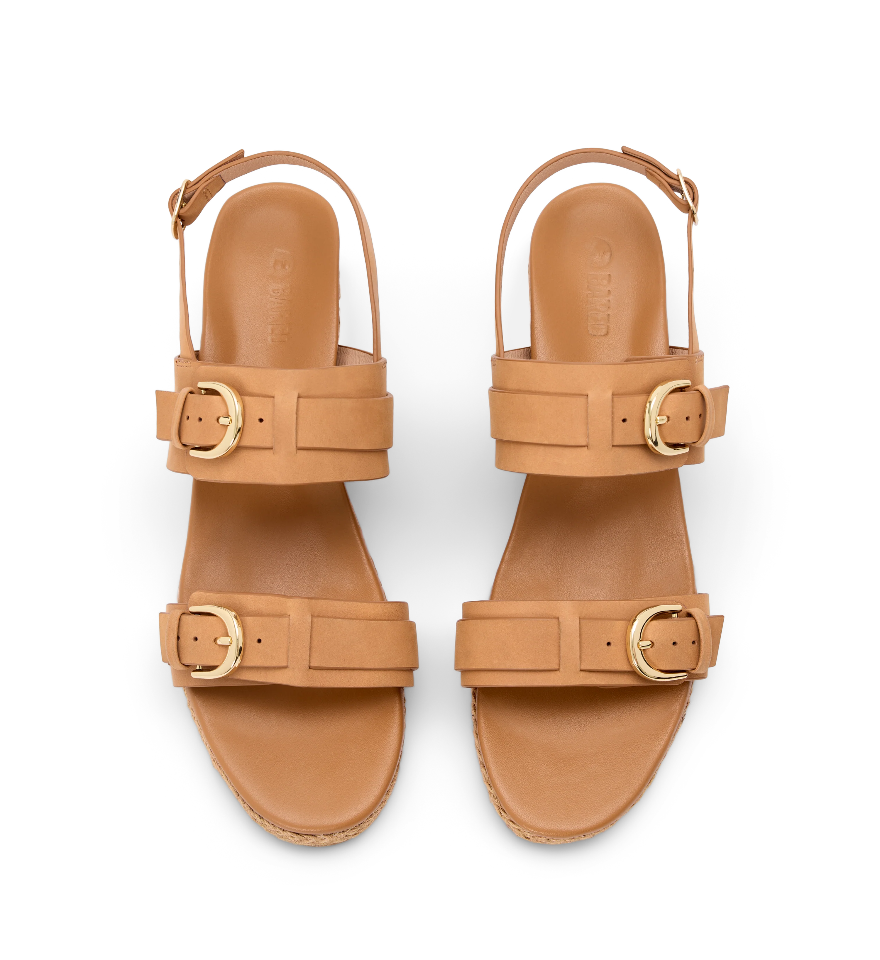 Lanio Tan Leather Wedges