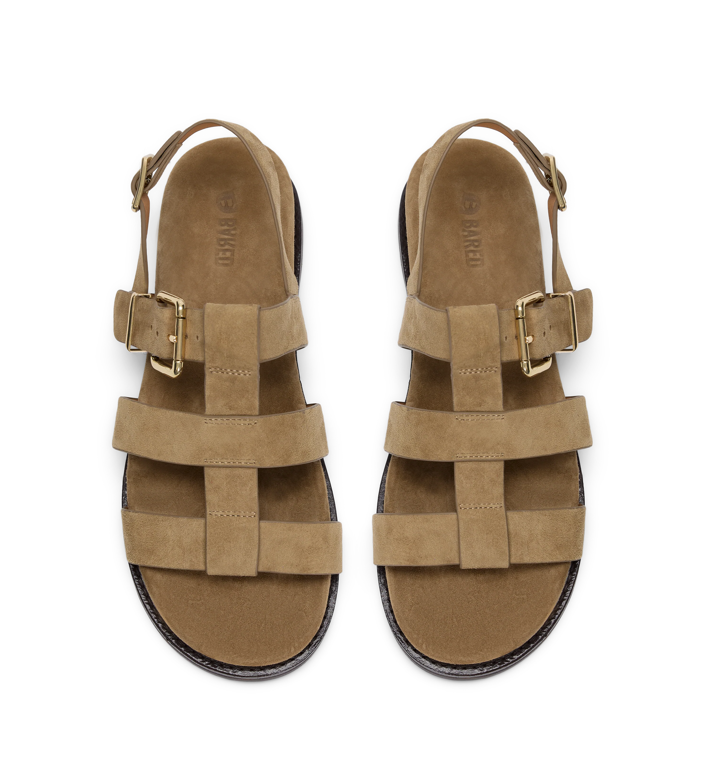 Anser Camel Suede Chunky Sandals