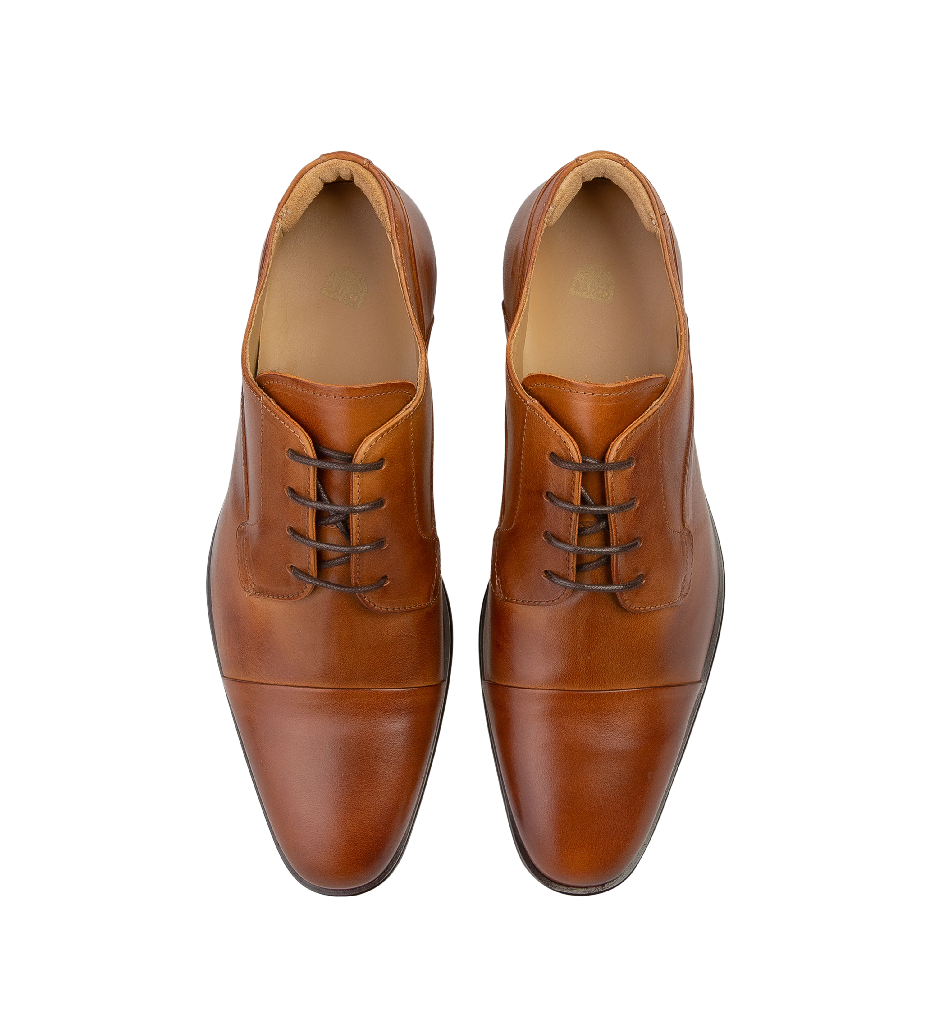Osmium Tan Leather Lace Up Dress Shoes