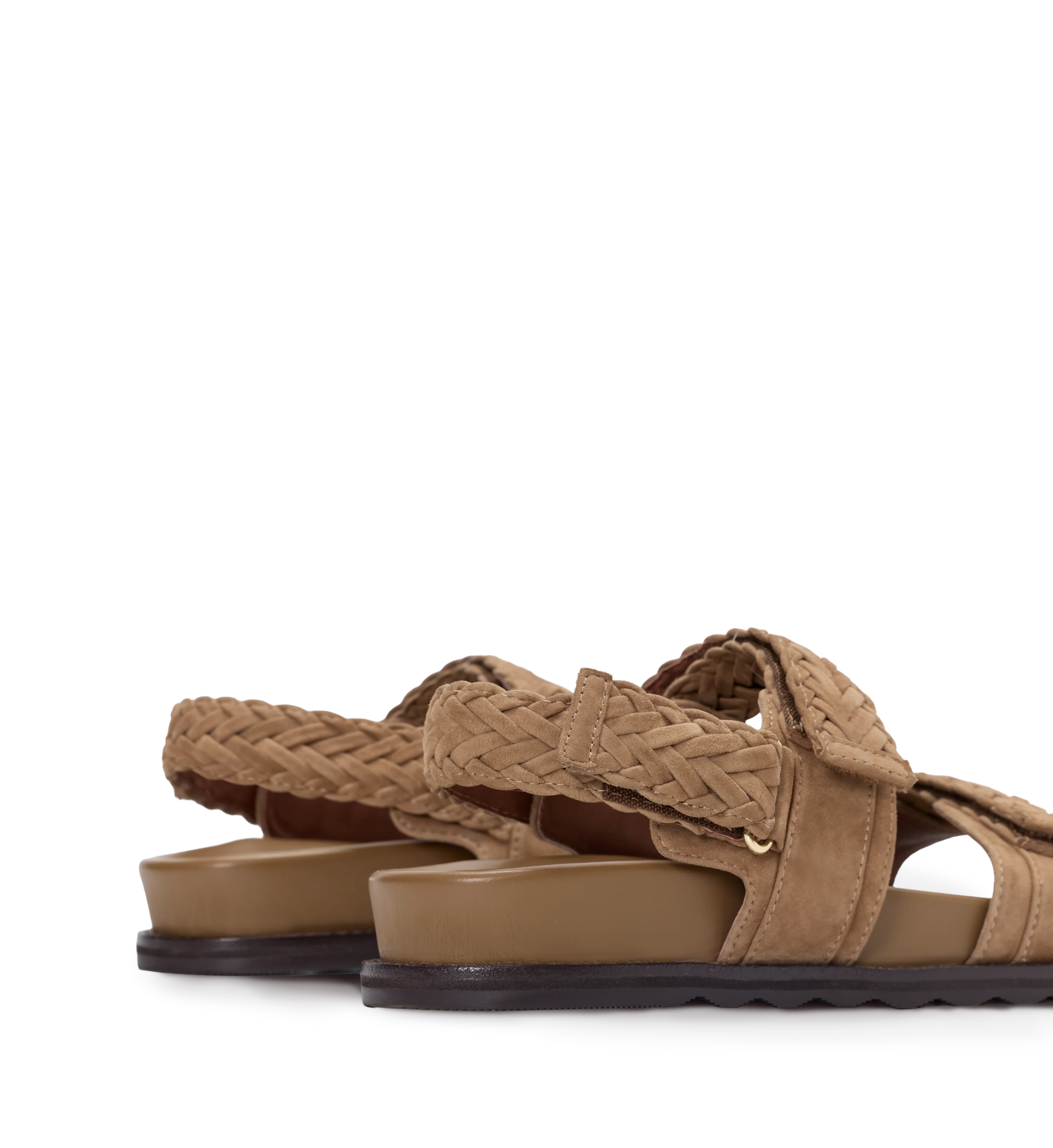 Cygnet Coffee Tan Suede Chunky Sandals