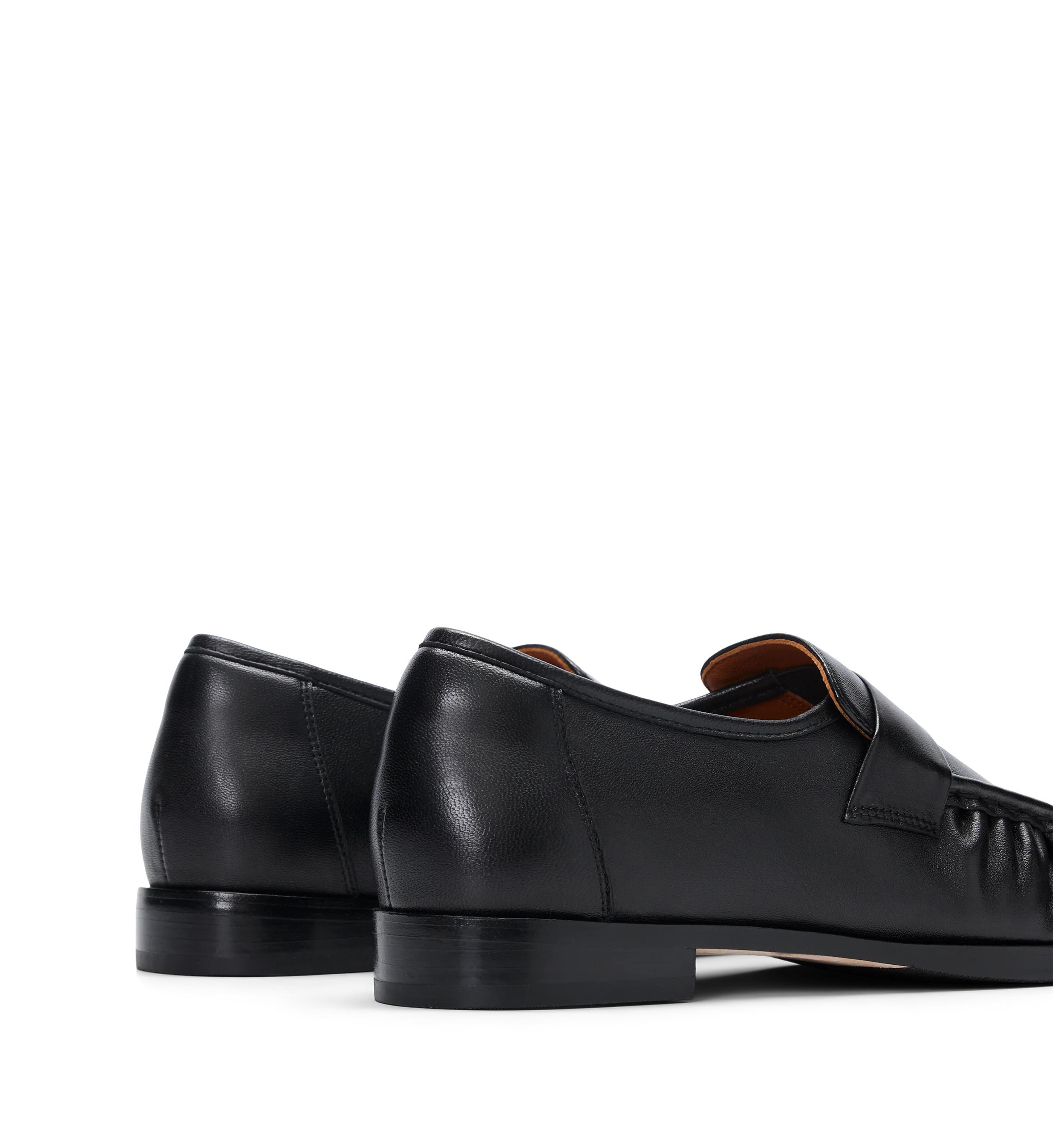 Chauna Black Leather Loafers