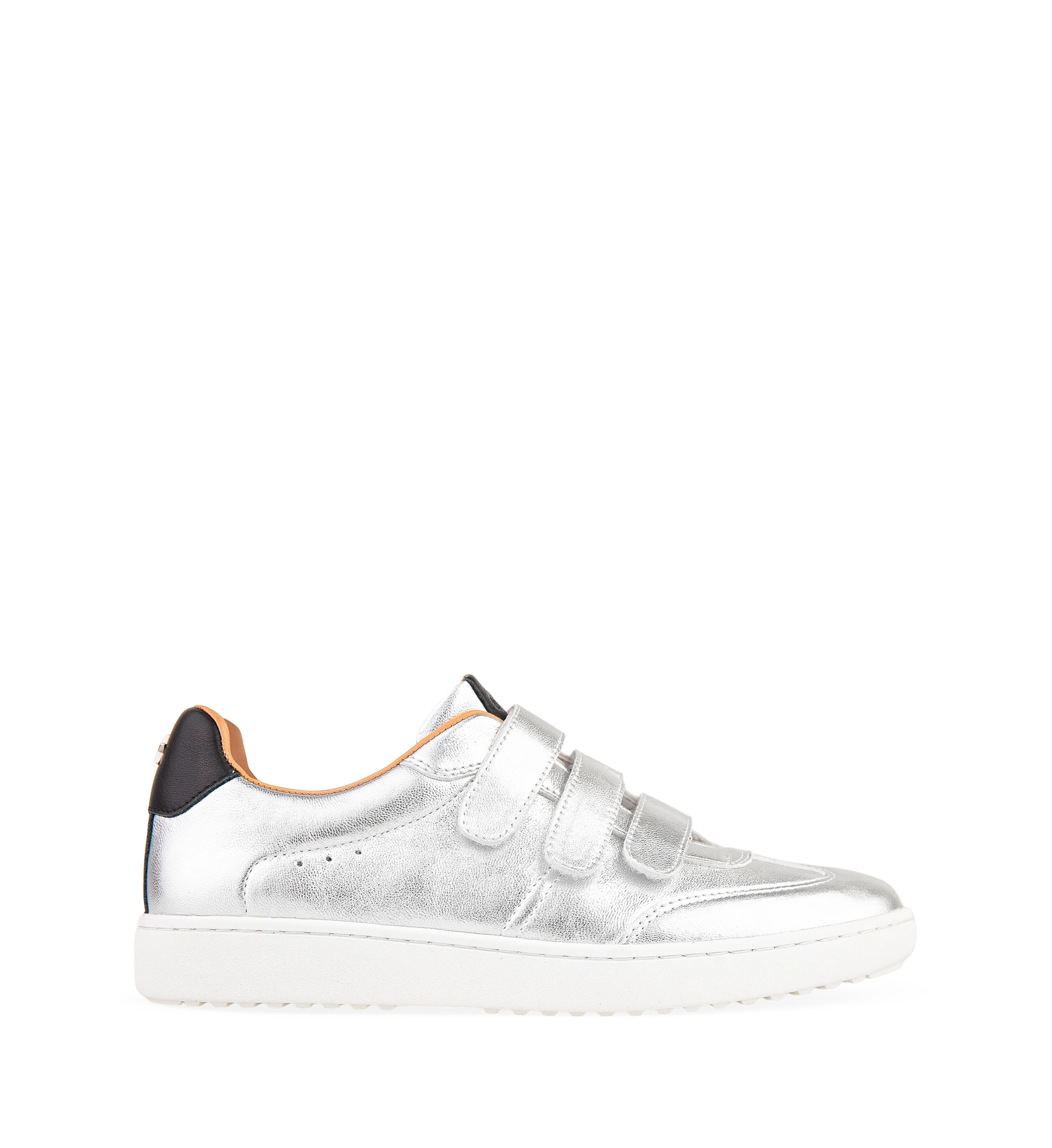 Grandala Silver Leather Sneakers