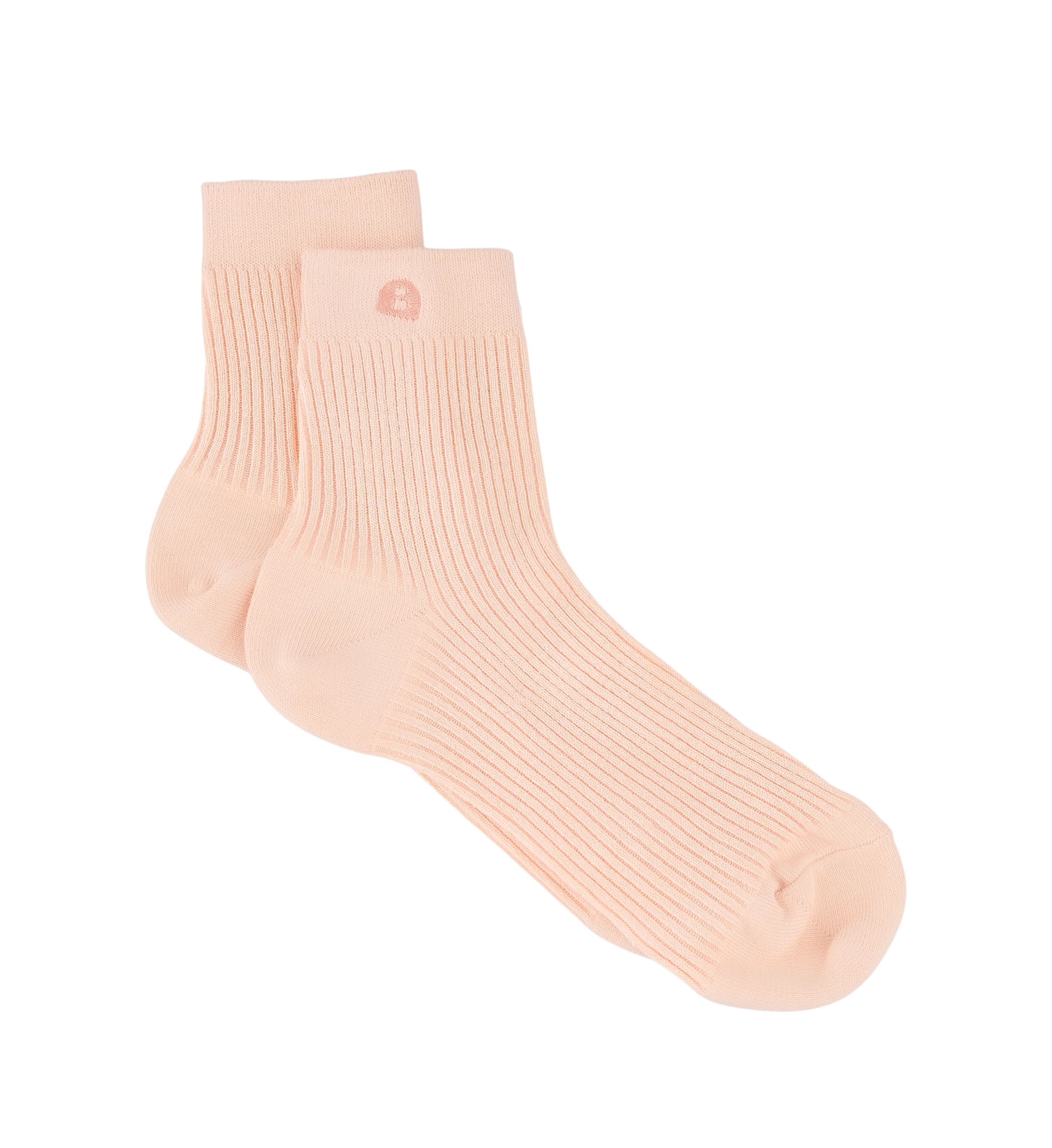 Womens Sneaker Socks 2pk Peach Cotton Blend
