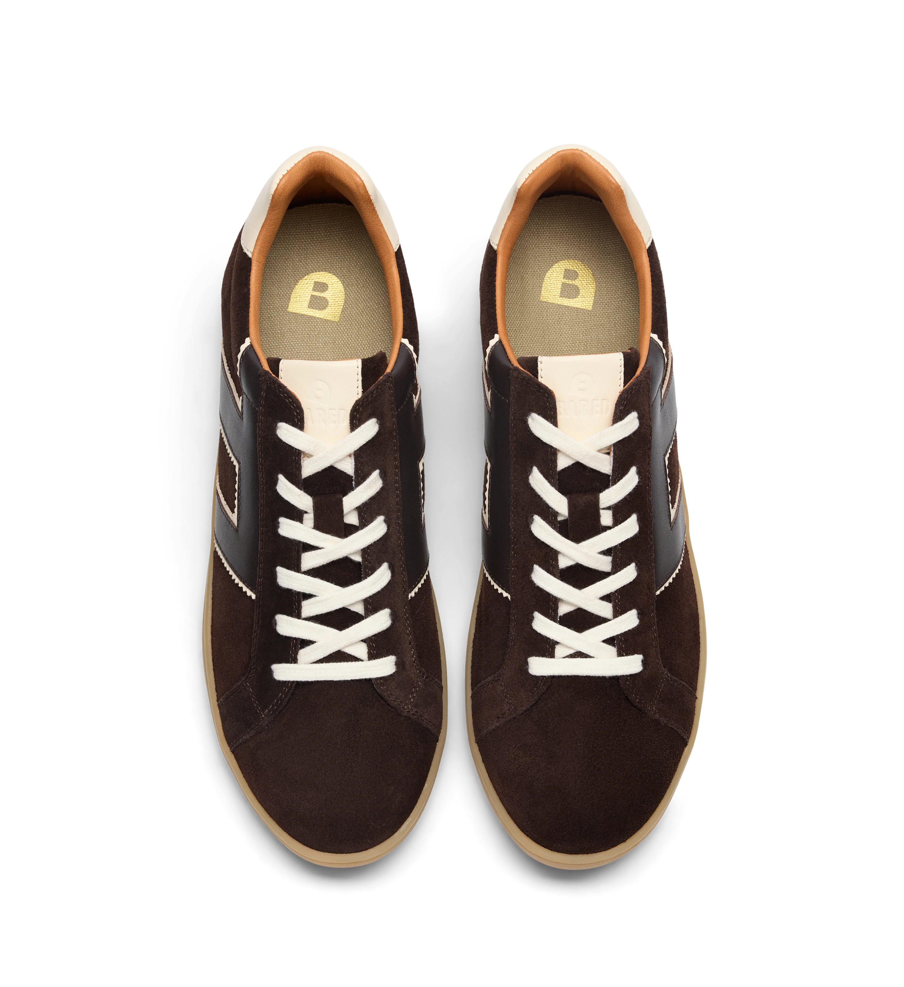 Carib Dark Chocolate Brown Suede & Leather Sneakers