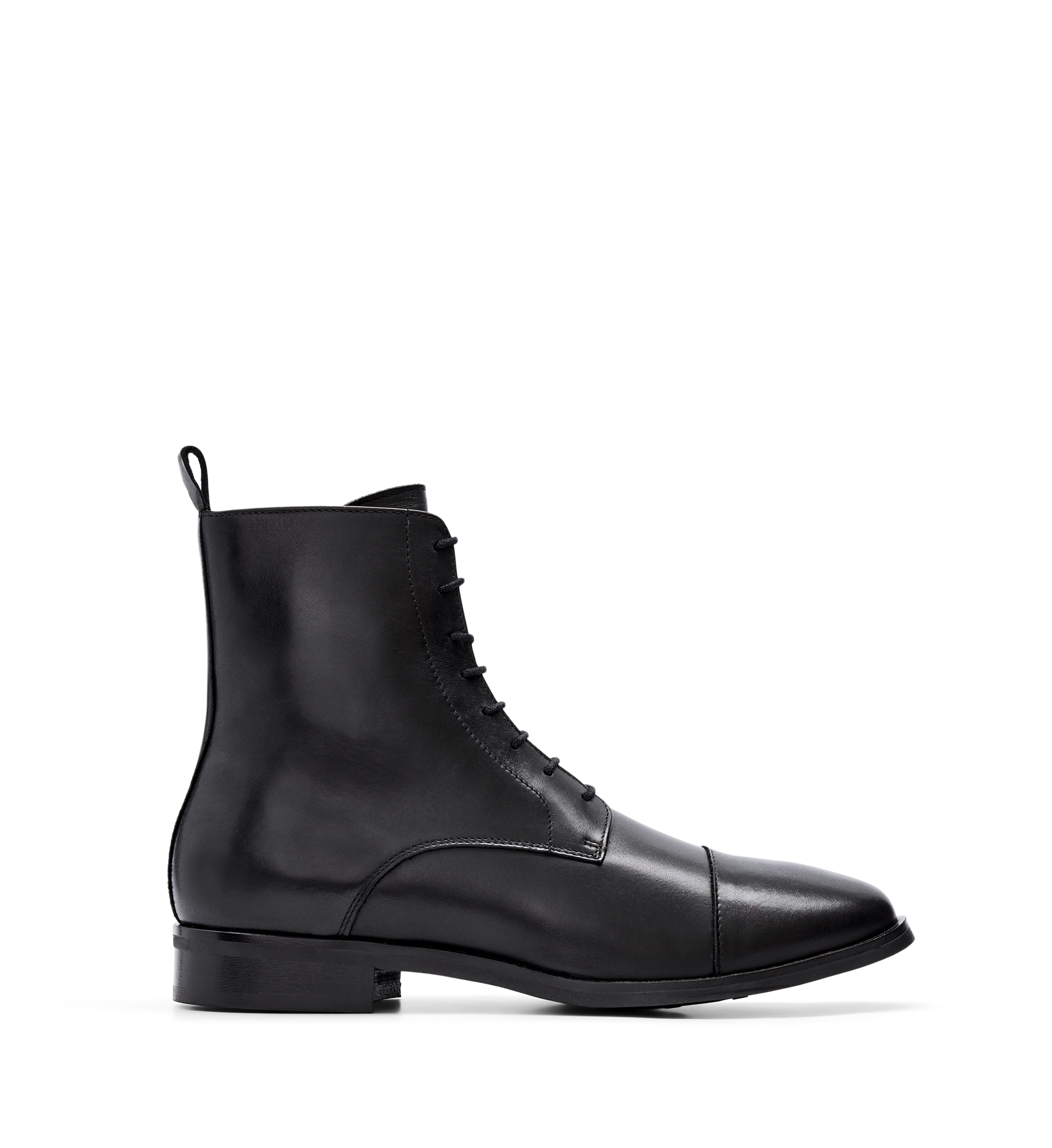 Nobelium Black Leather Men's Boots