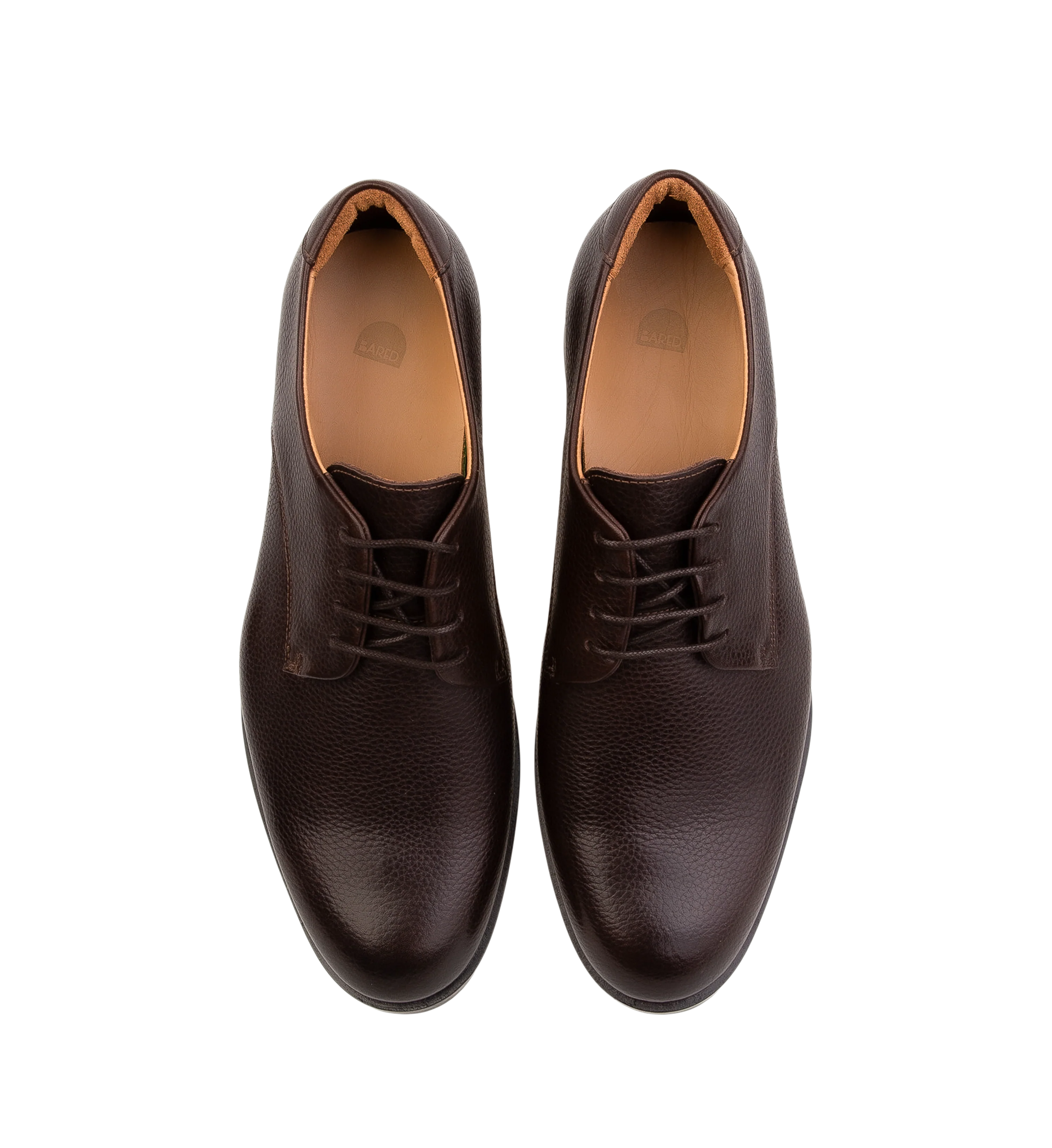 Rubidium Chocolate Pebbled Leather Men's Dress Shoes