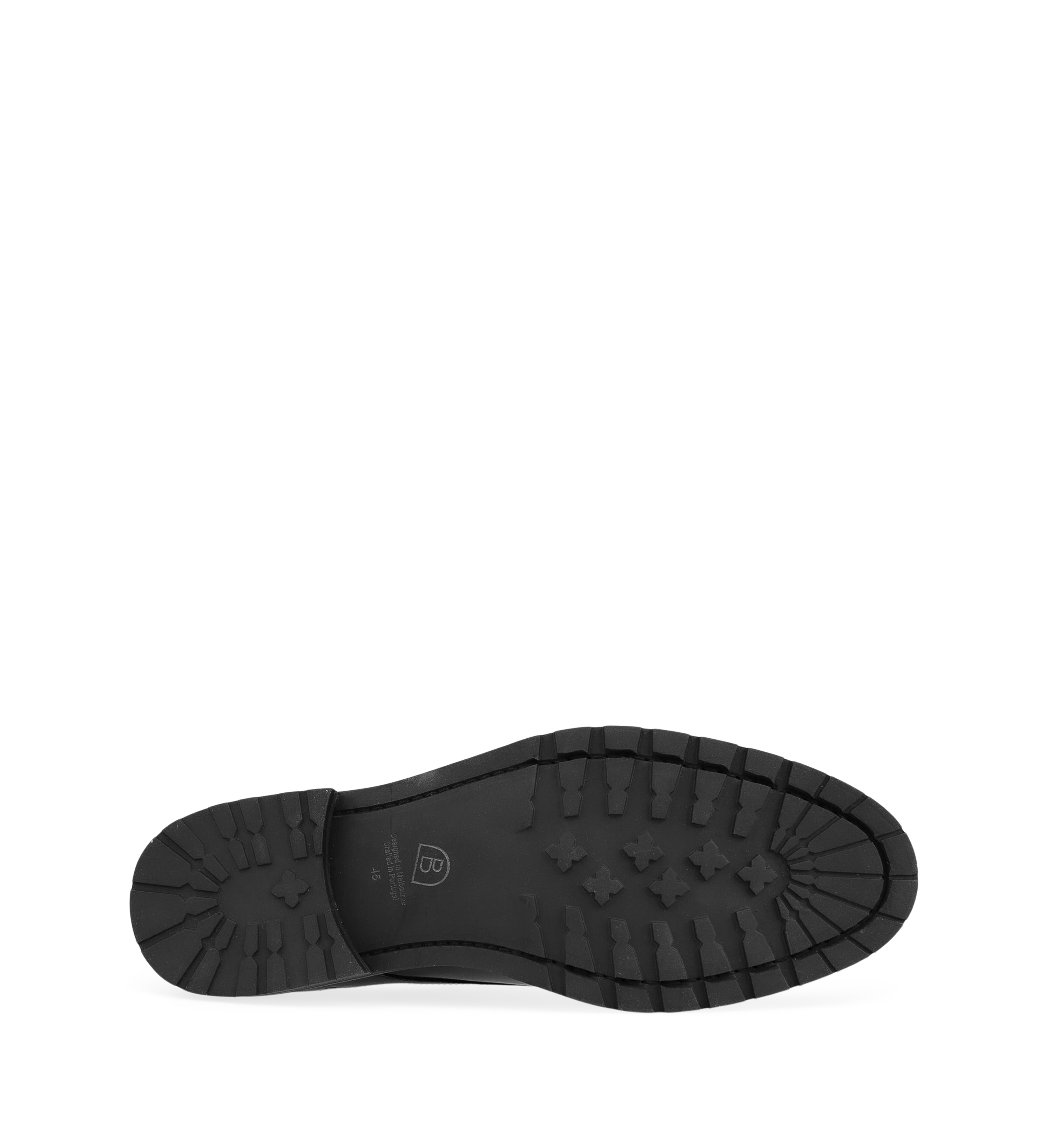 Lutetium Black Polished Leather Lace Up Dress Shoes