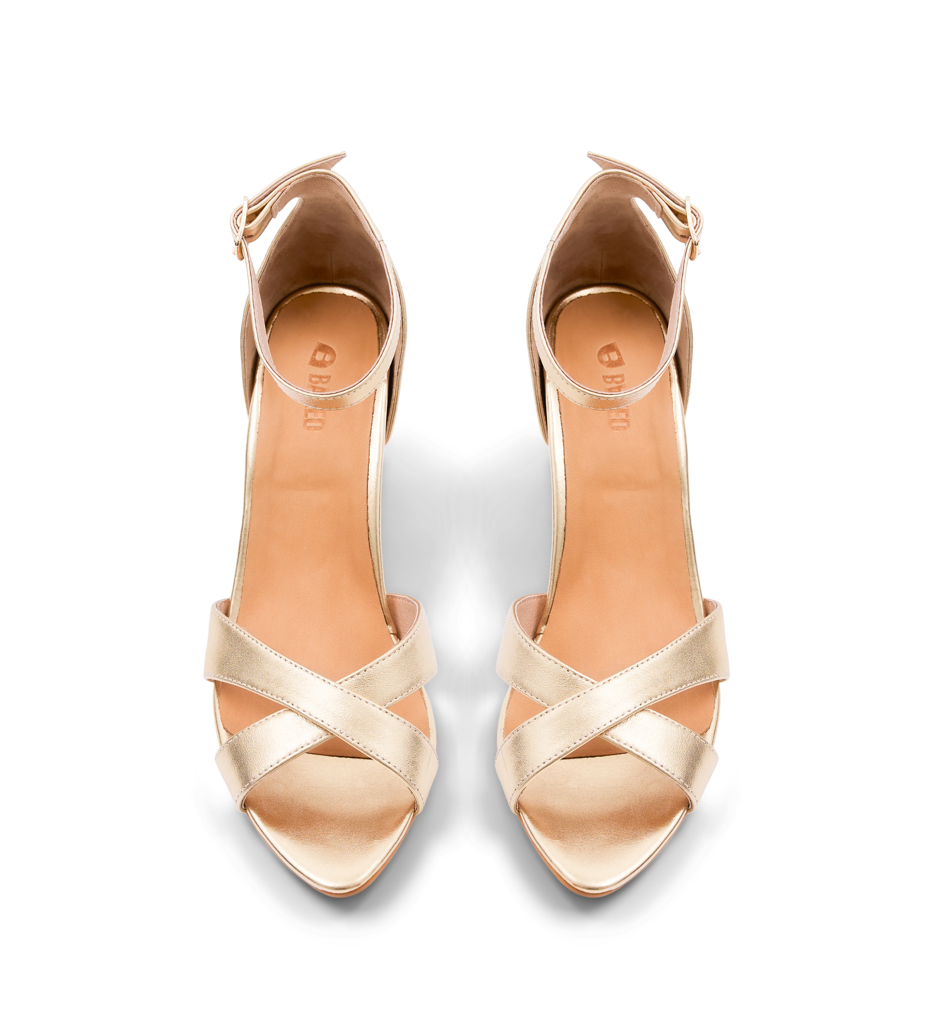 Saltator Gold Leather High Heels