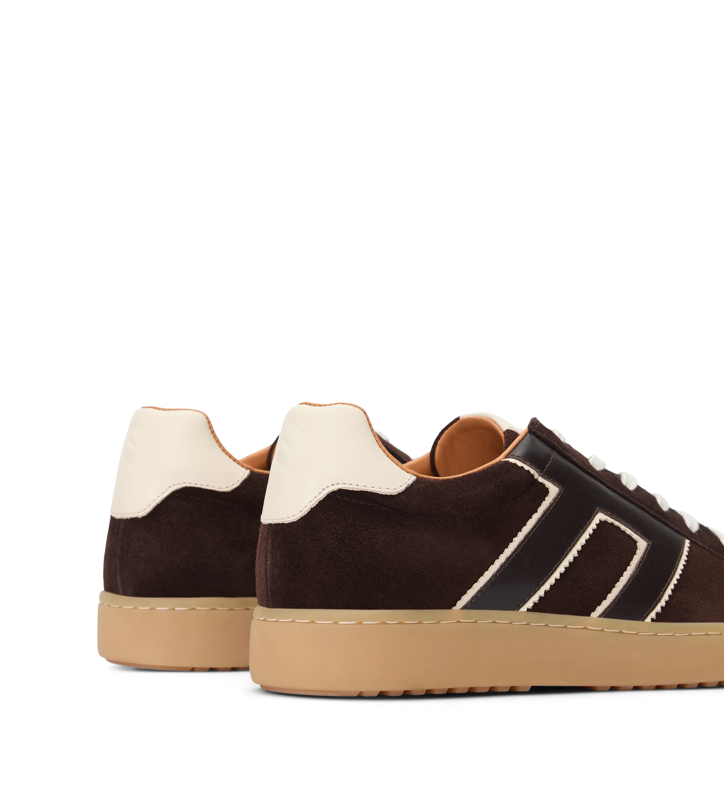 Carib Dark Chocolate Brown Suede & Leather Sneakers