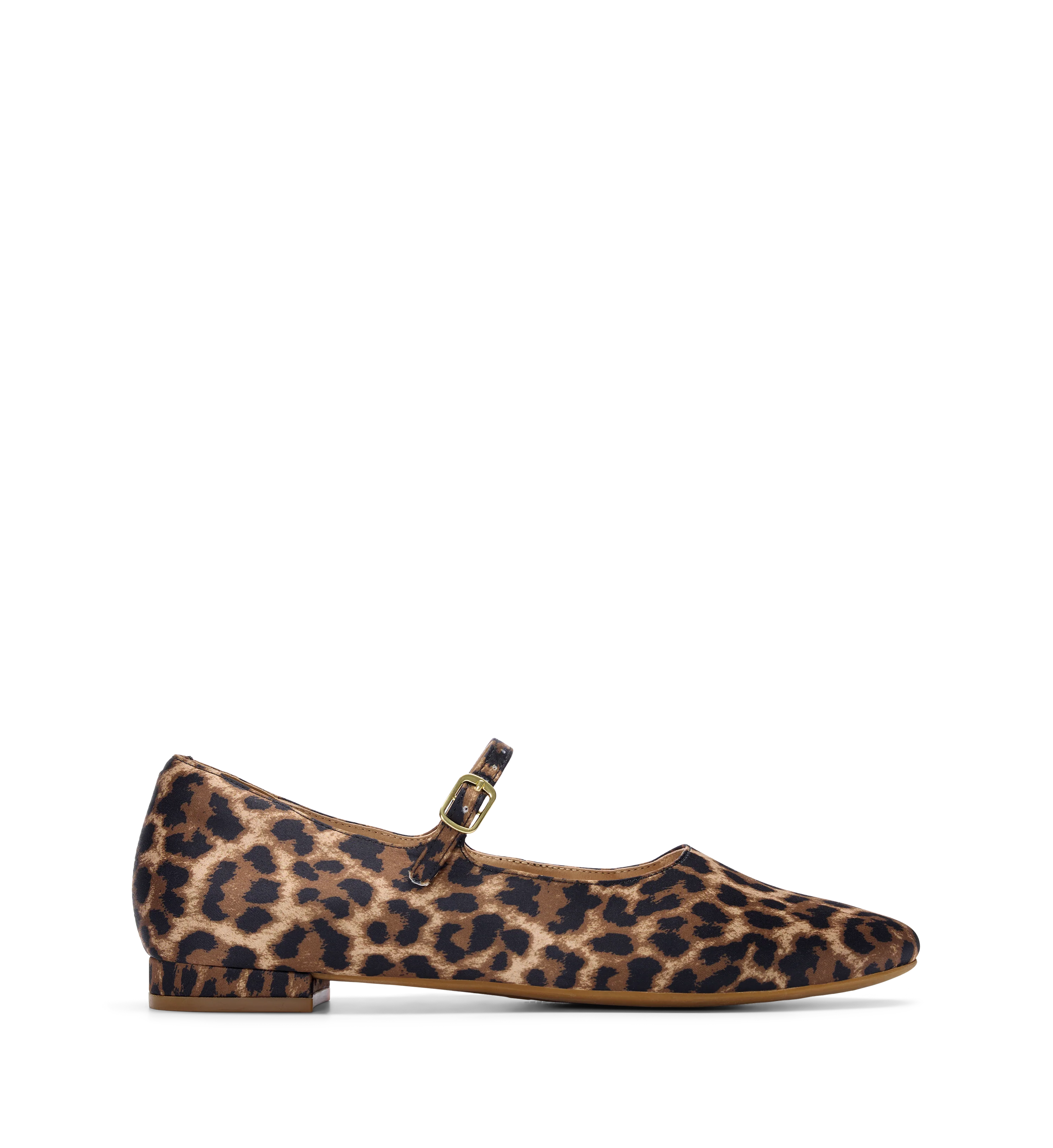 Palmchat Leopard Print Satin Ballet Flats