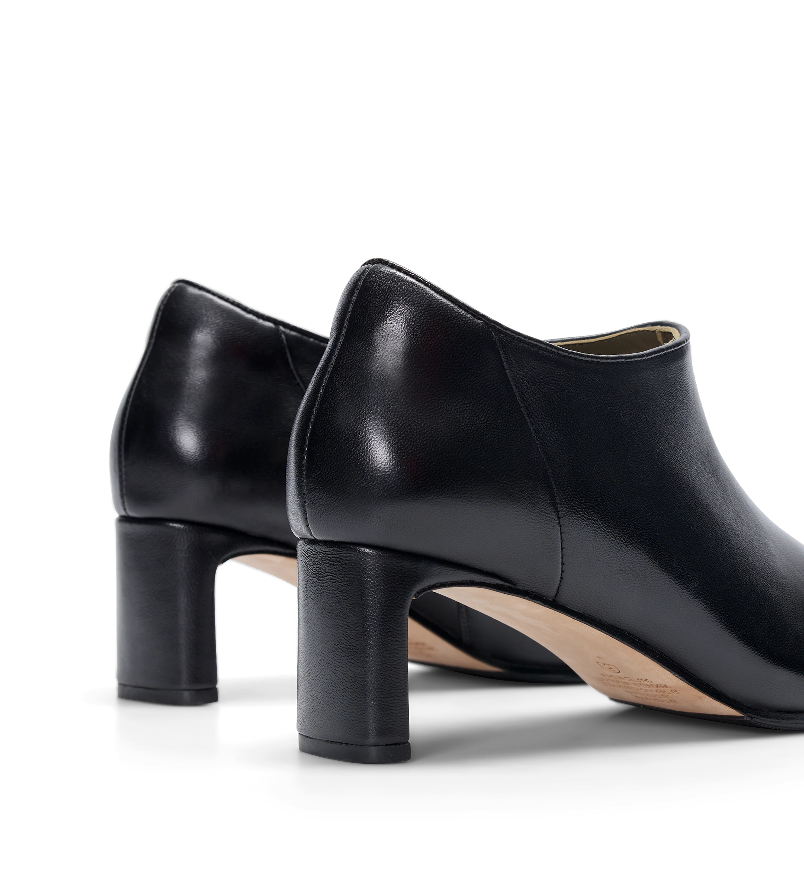 Habia Black Leather Flat Boots