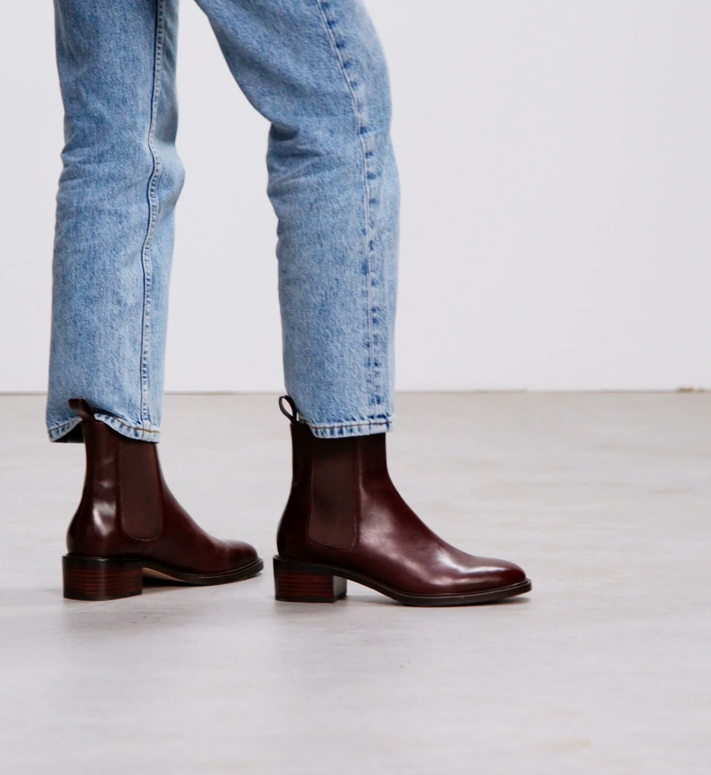 Tyrant Dark Oak Boxed Leather Ankle Boots