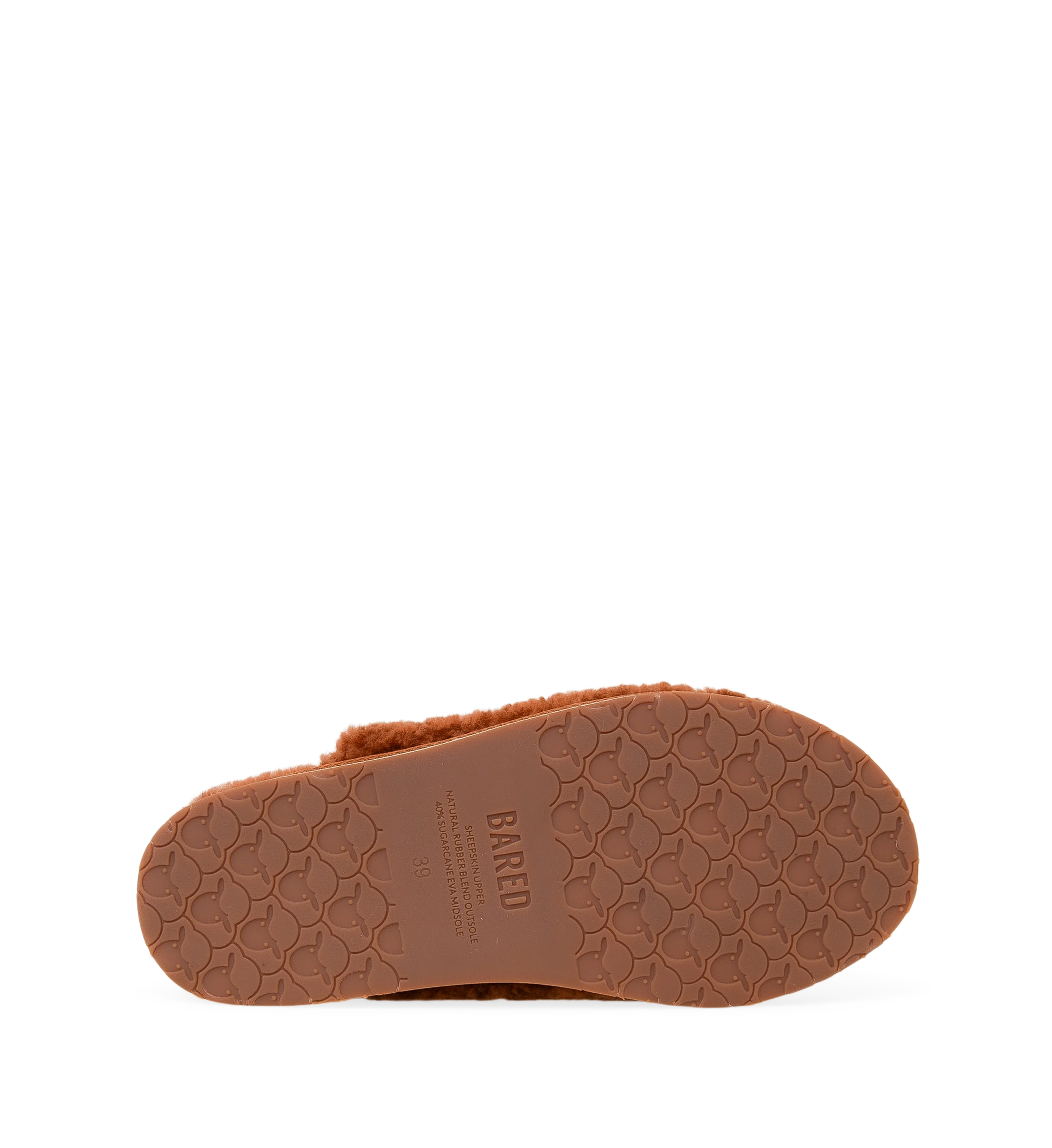 Snuggling Terracotta Sheepskin Slipper Scuffs