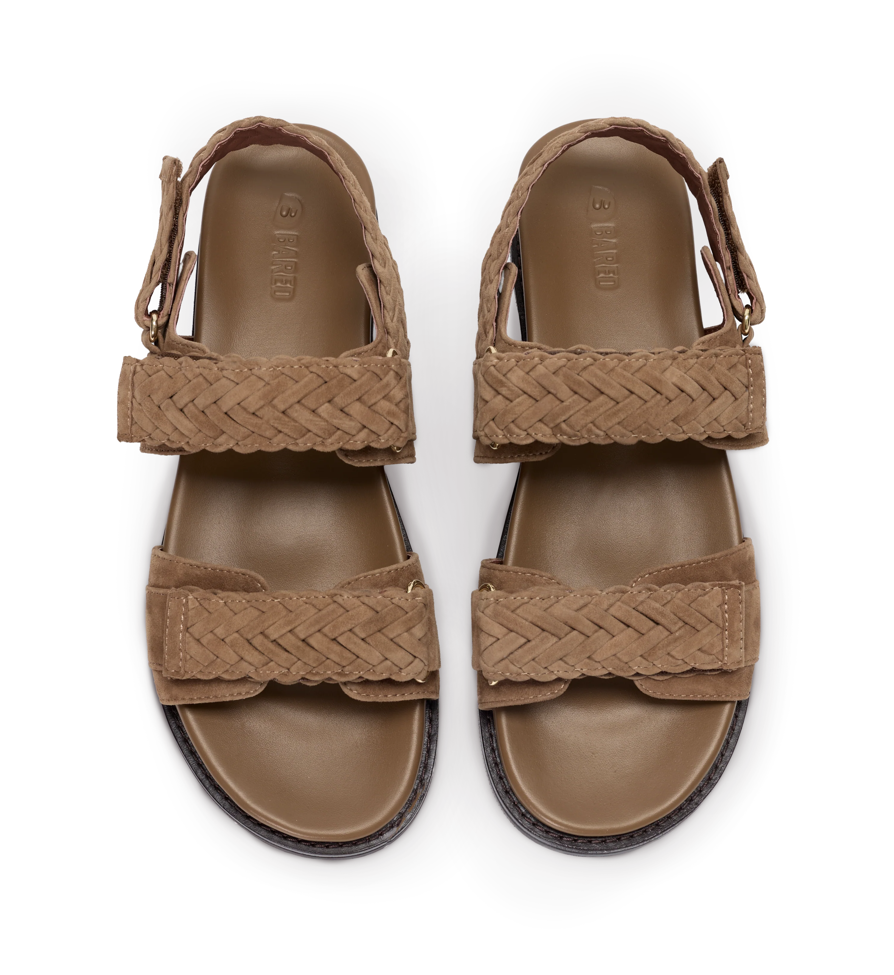 Cygnet Coffee Tan Suede Chunky Sandals