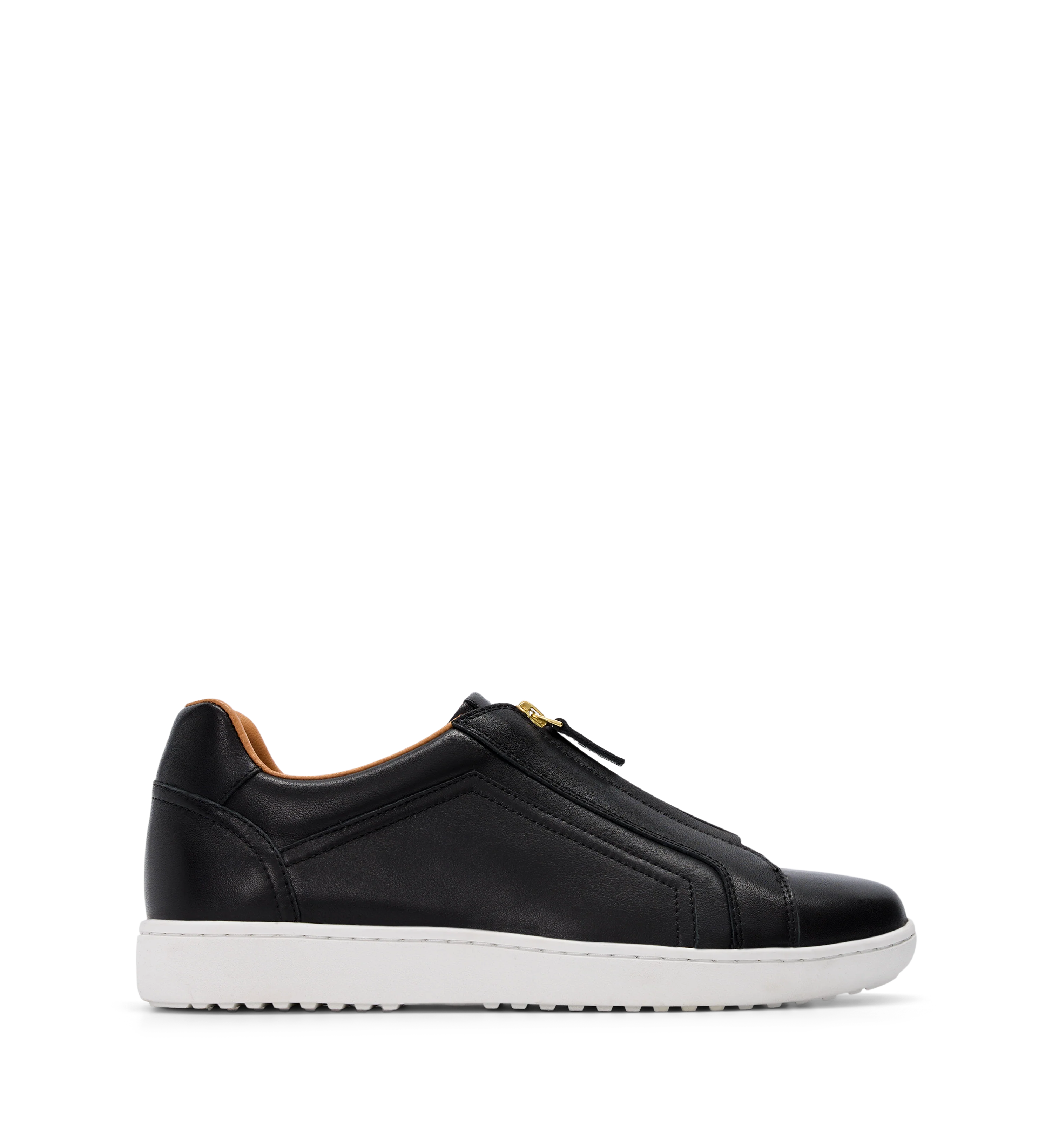 Troupial Black Leather Sneakers