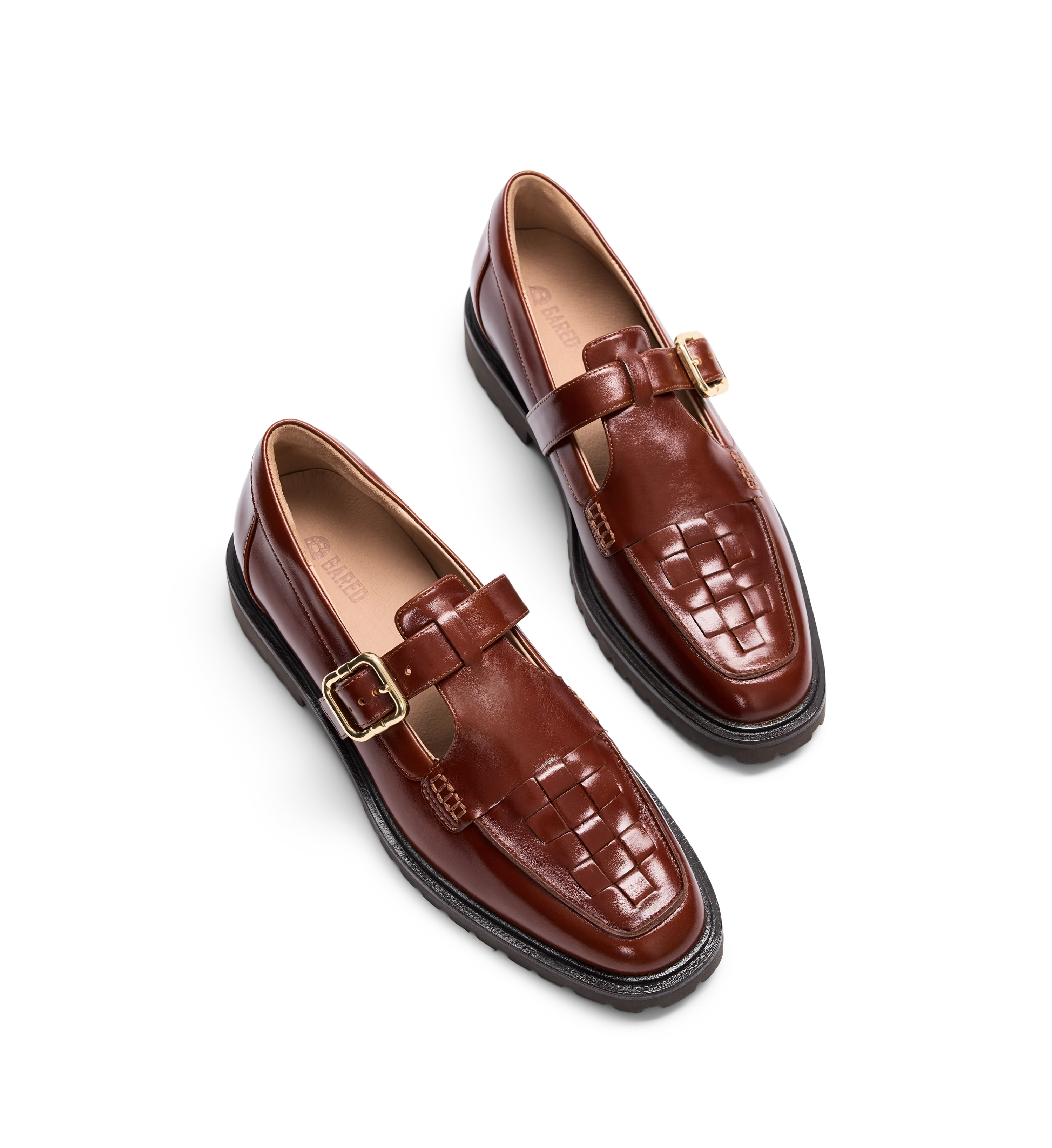 Emutail Rustic Brown Leather Loafers