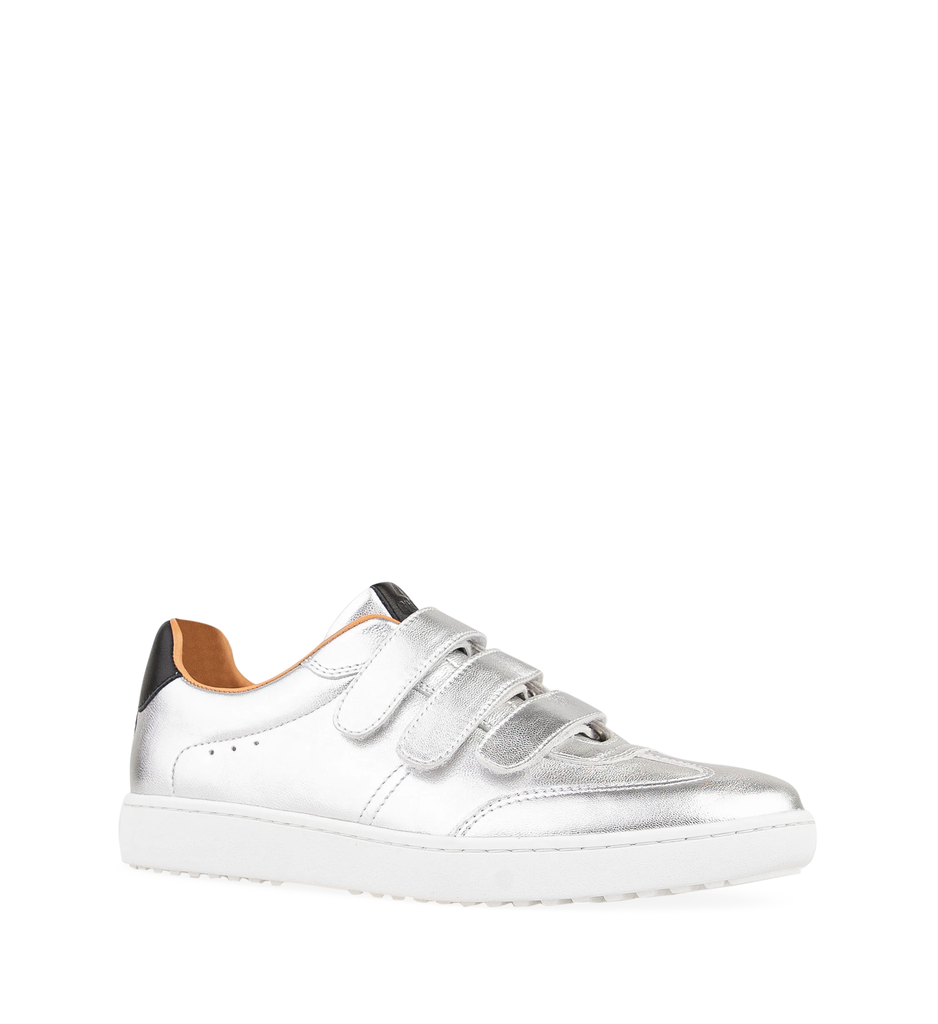 Grandala Silver Leather Sneakers