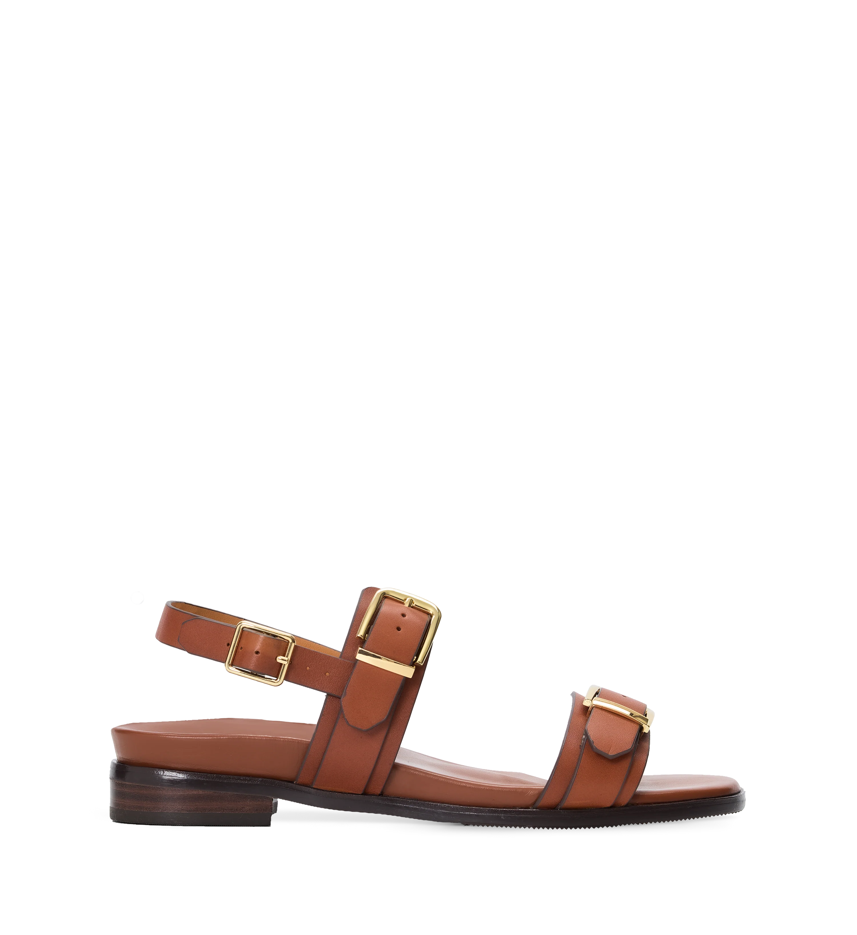 Brubru Tan Leather Sandals