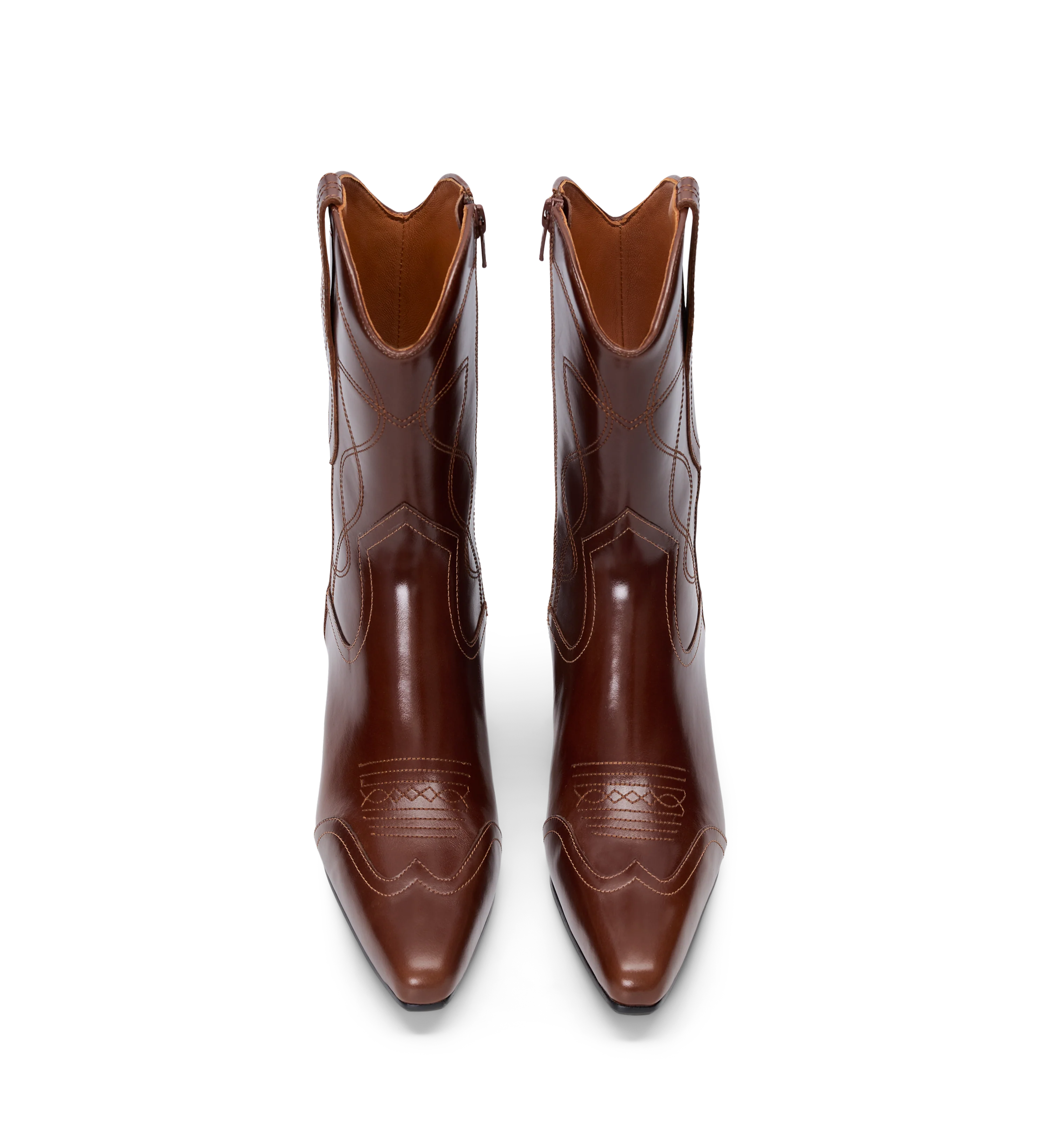 Willet Golden Tan Leather Heeled Boots