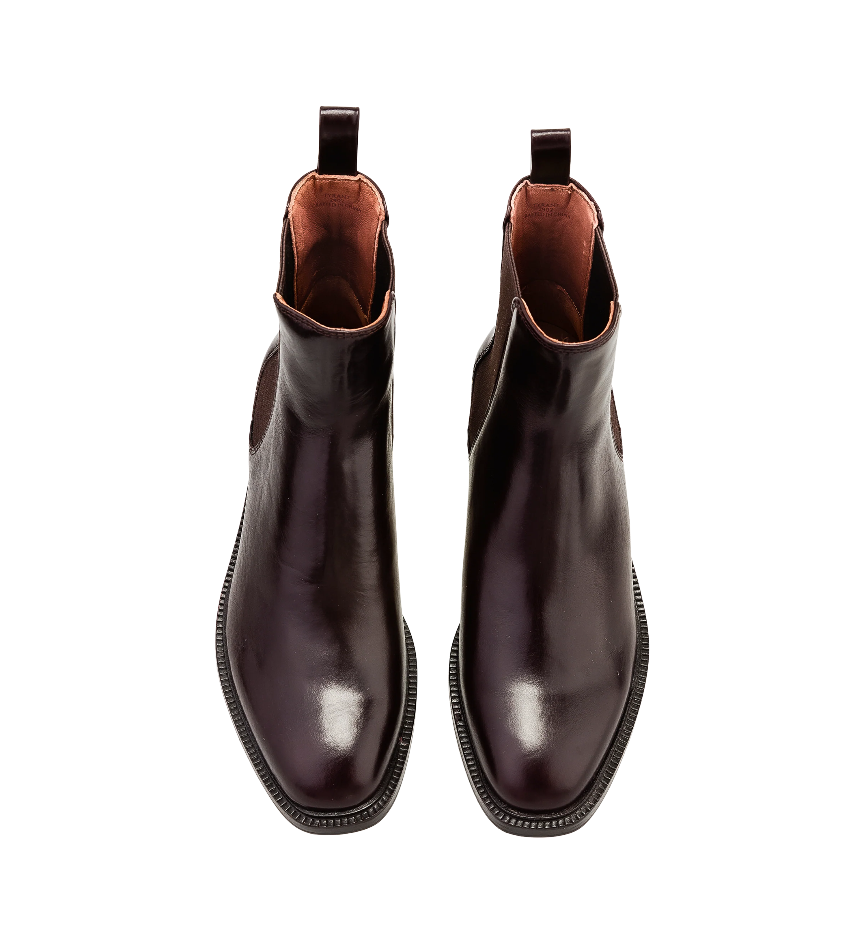 Tyrant Dark Oak Boxed Leather Ankle Boots