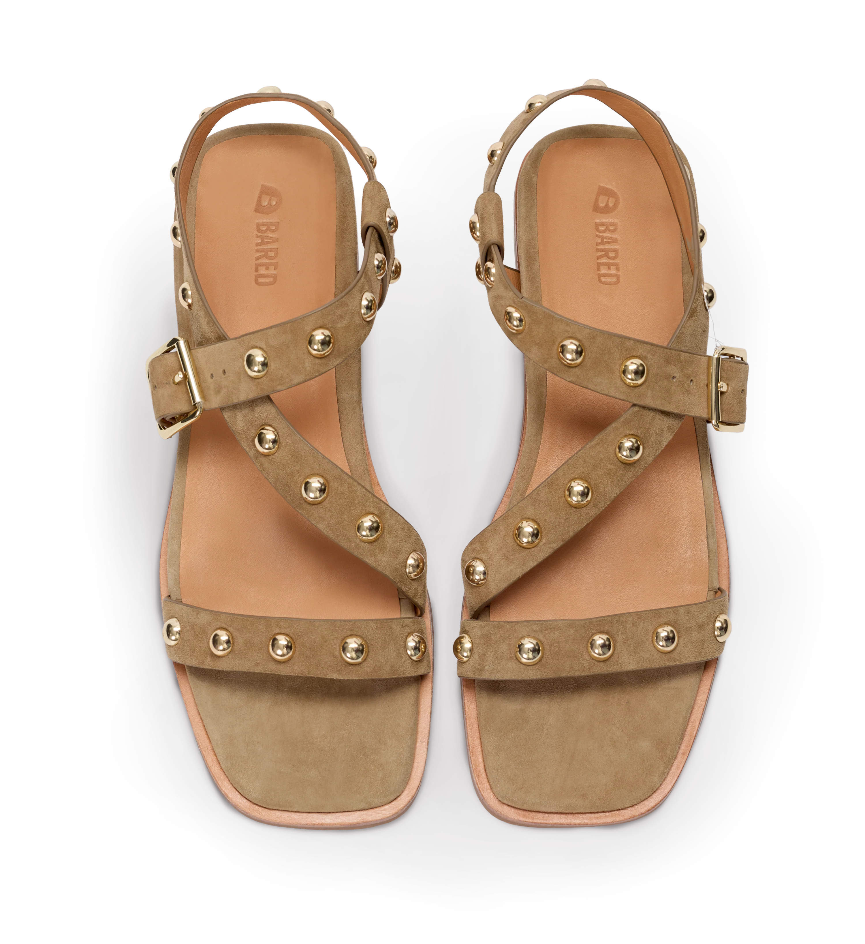 Auk Camel Suede & Hardware Sandals