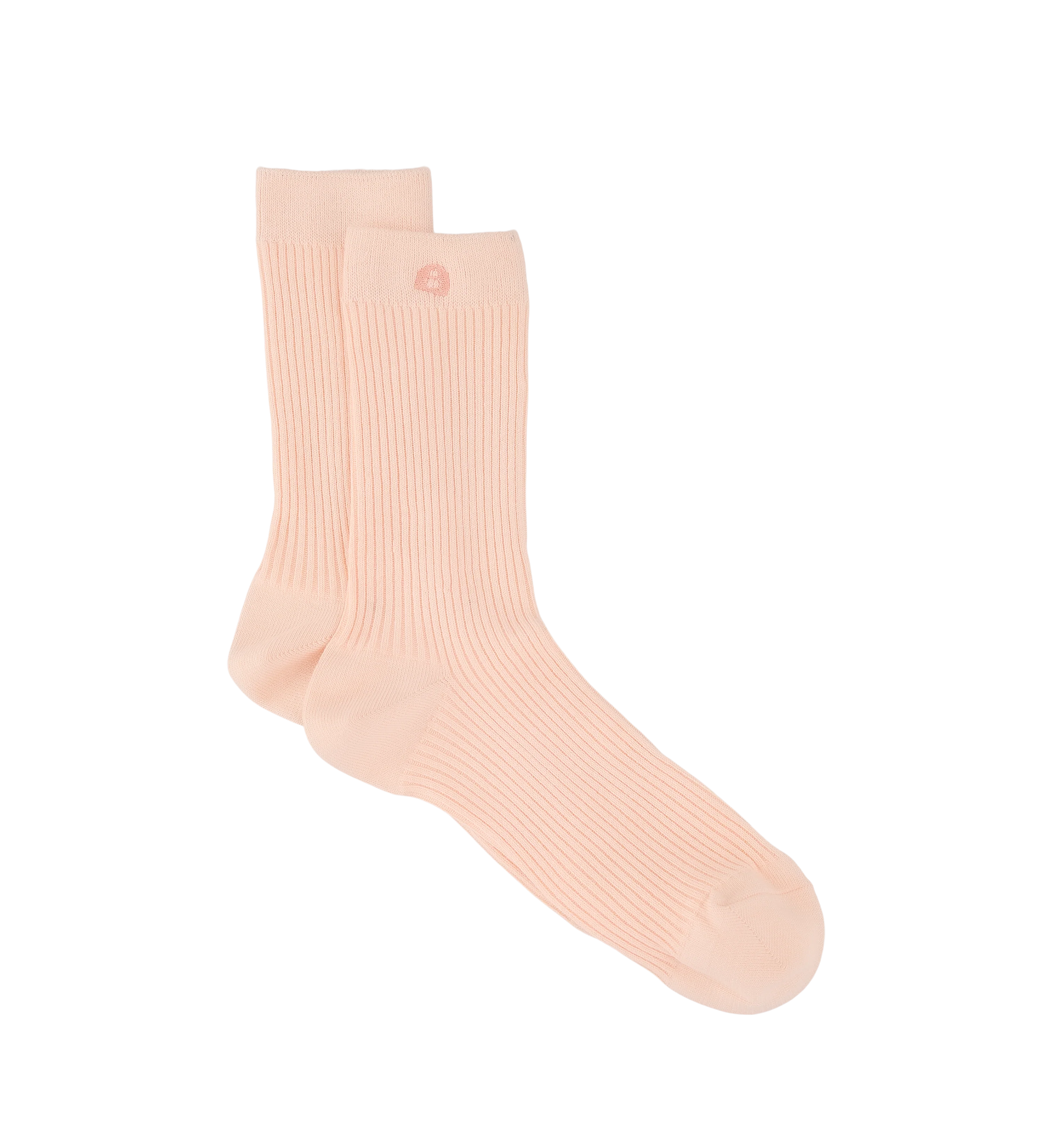 Womens Crew Socks 2pk Peach Cotton Blend