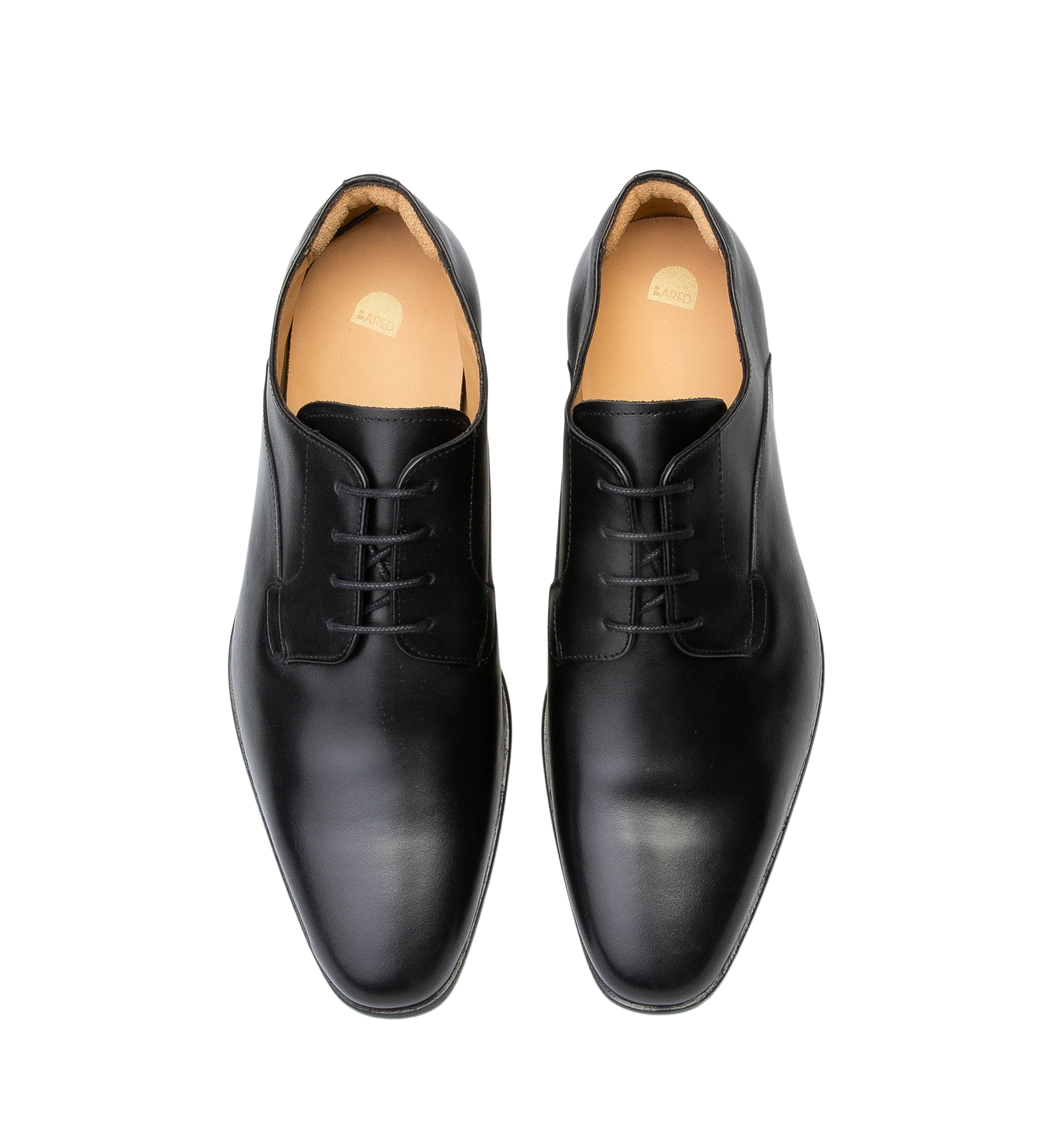 Carbon Black Leather Lace Up Dress Shoes