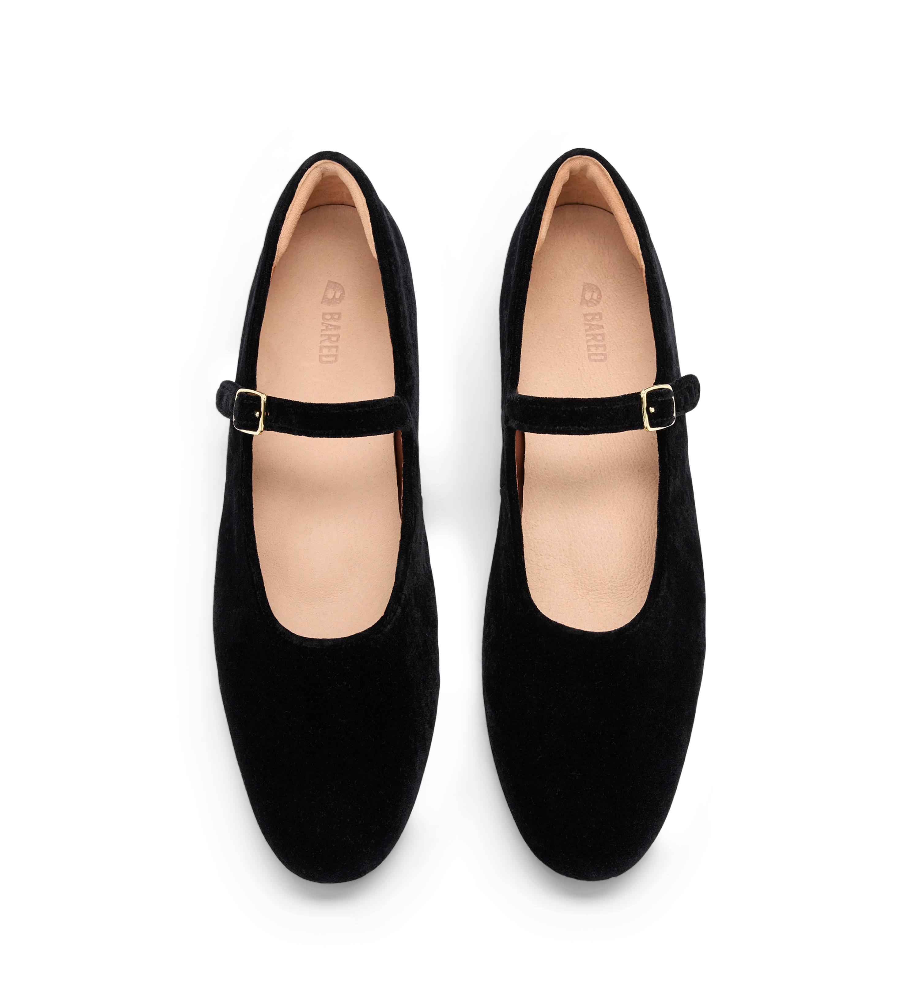 Whydah Black Velvet Ballet Flats