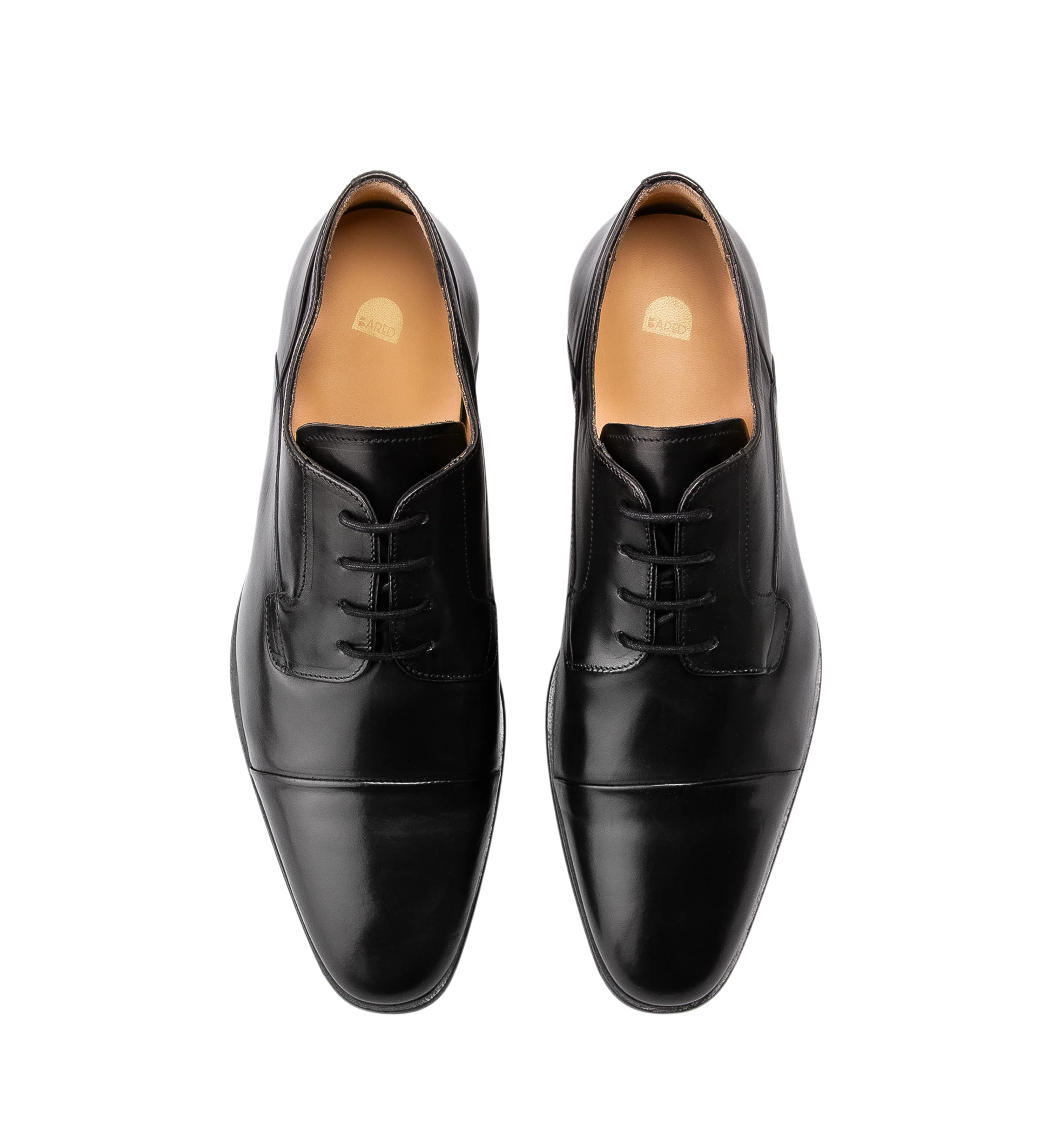 Osmium Black Leather Lace Up Dress Shoes