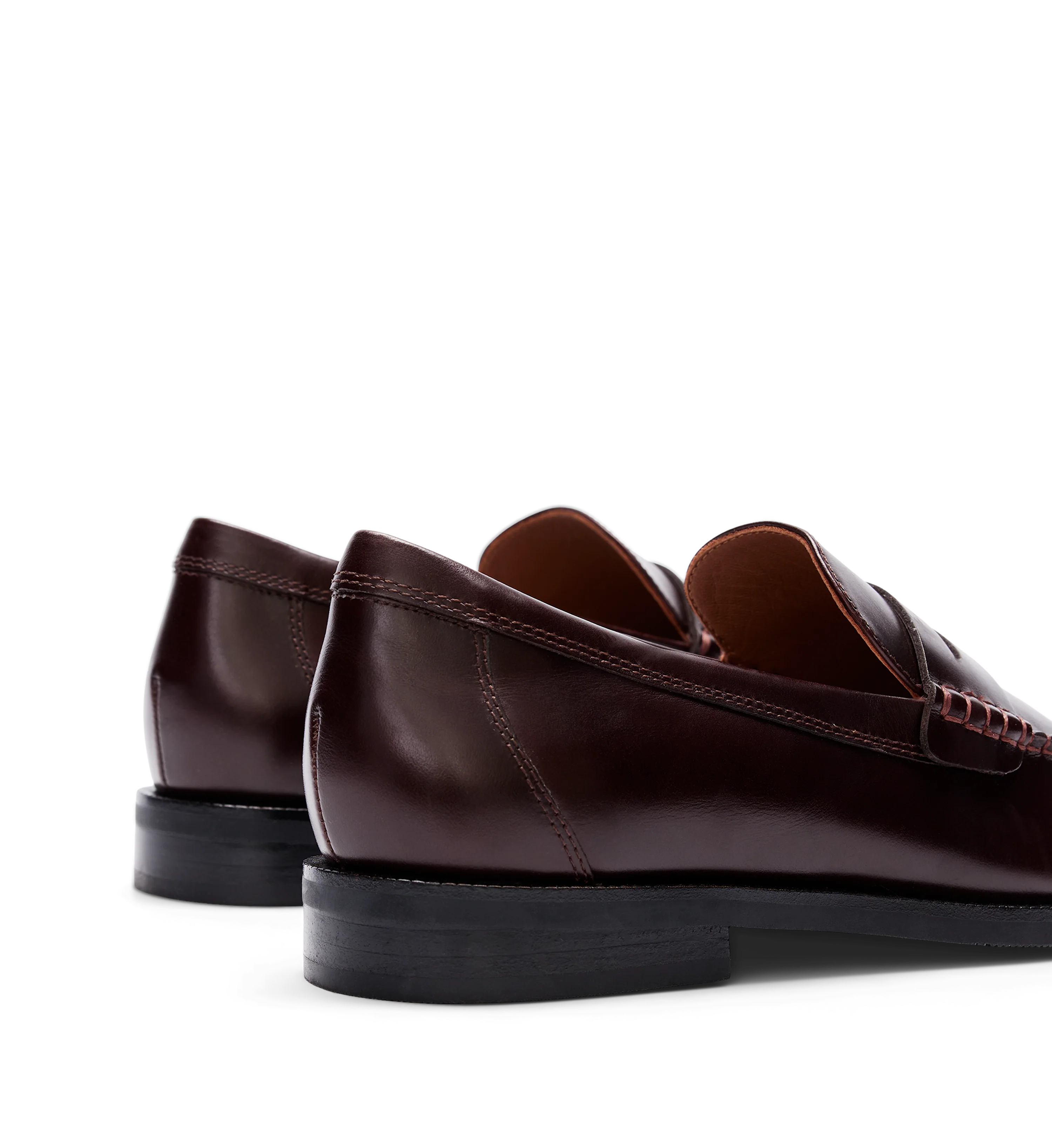 Maleo Mahogany Brown Boxed Leather Loafers
