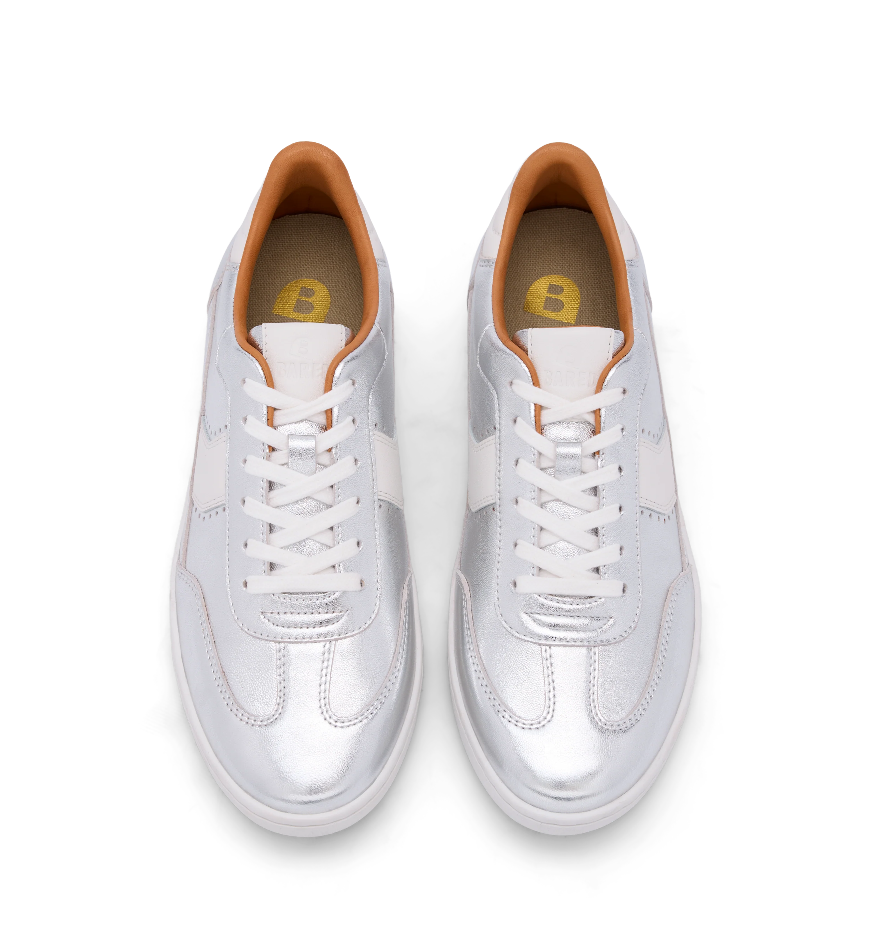 Amakihi Silver Leather Sneakers