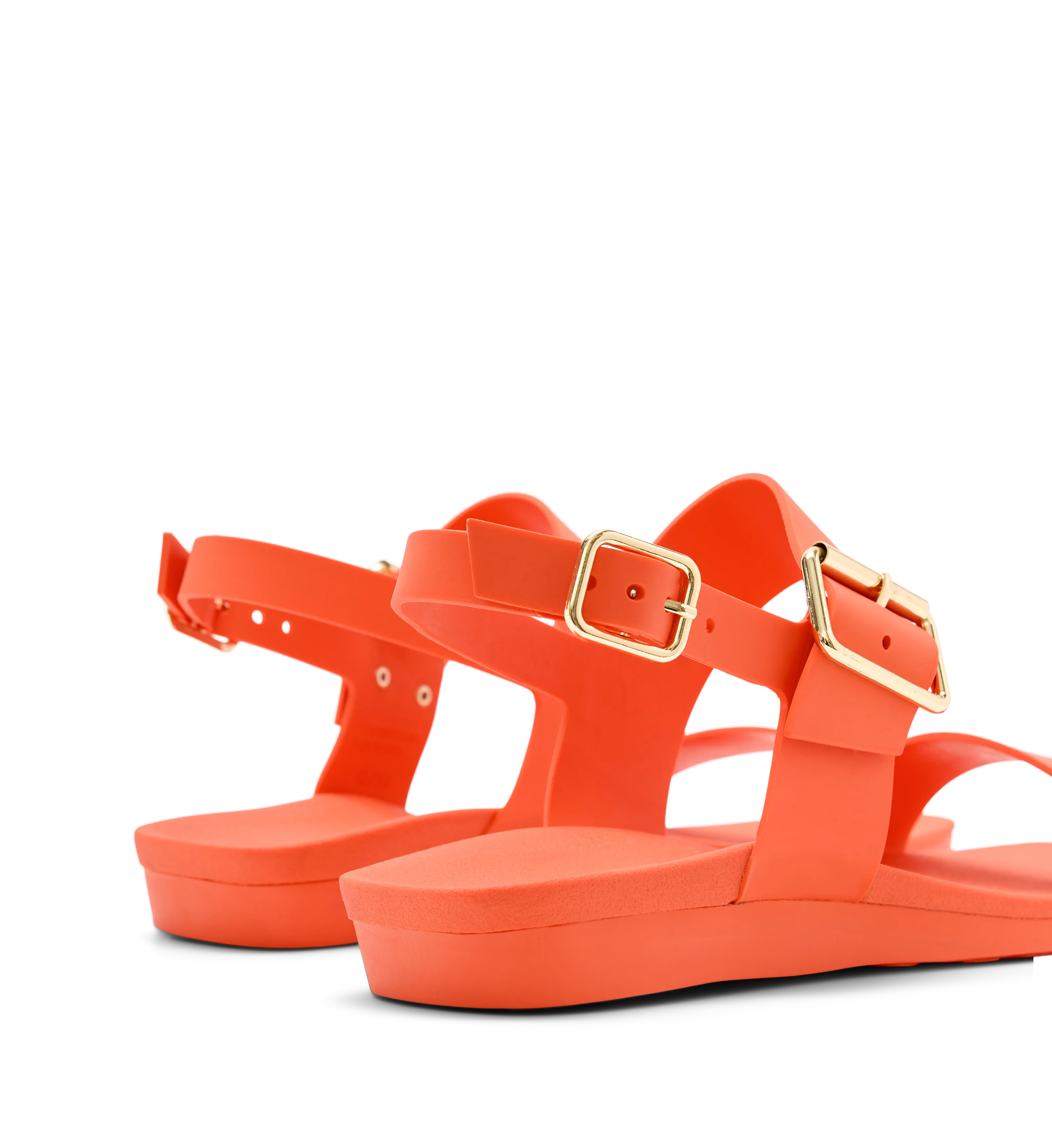 Sanderlings Papaya Rubber Flat Sandals