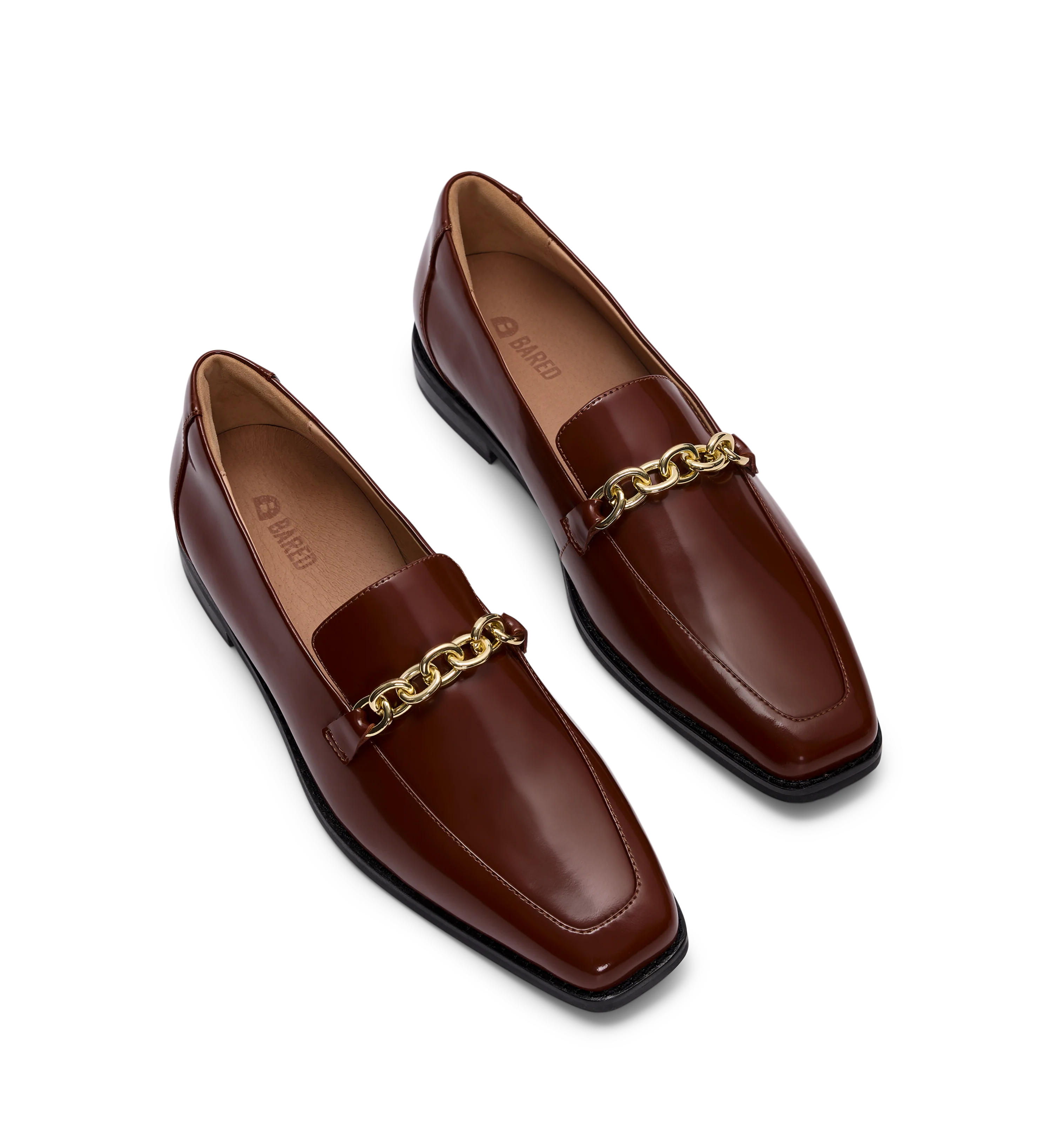 Whooper Hazelnut Tan Patent Leather & Hardware Loafers