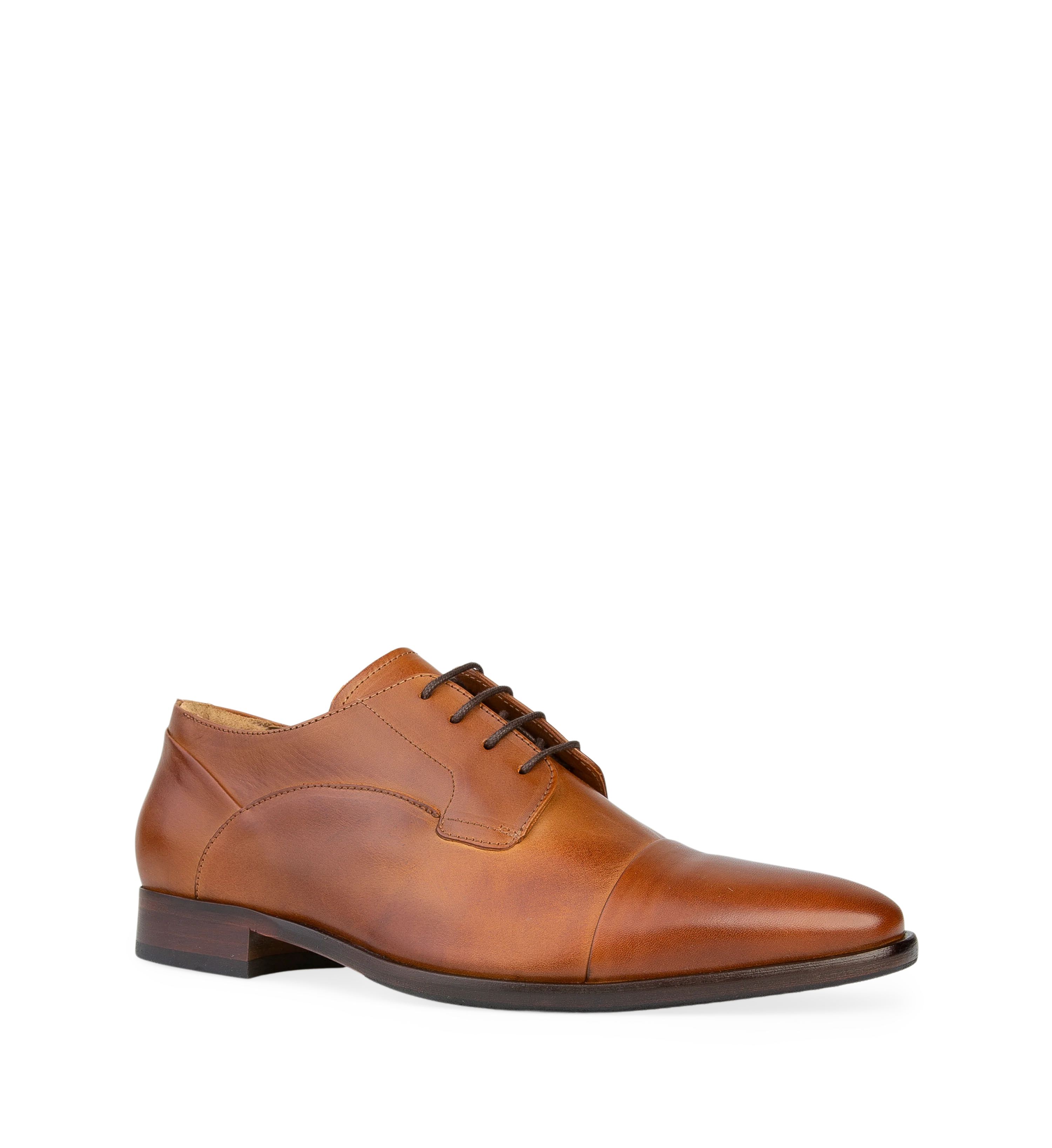 Osmium Tan Leather Lace Up Dress Shoes
